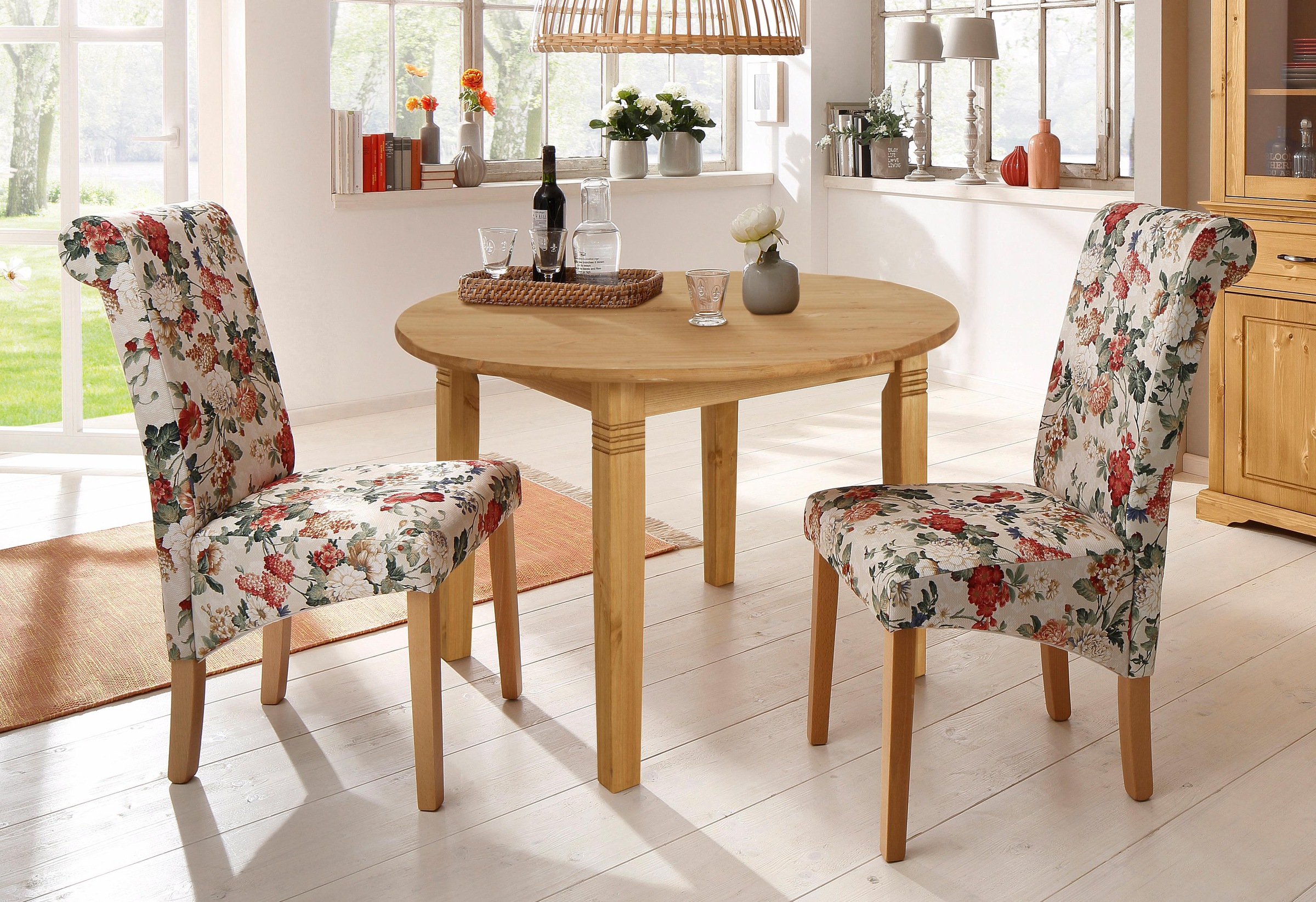 OTTO home Esstisch "Danuta" aus massiver Kiefer, runde Ausführung günstig online kaufen