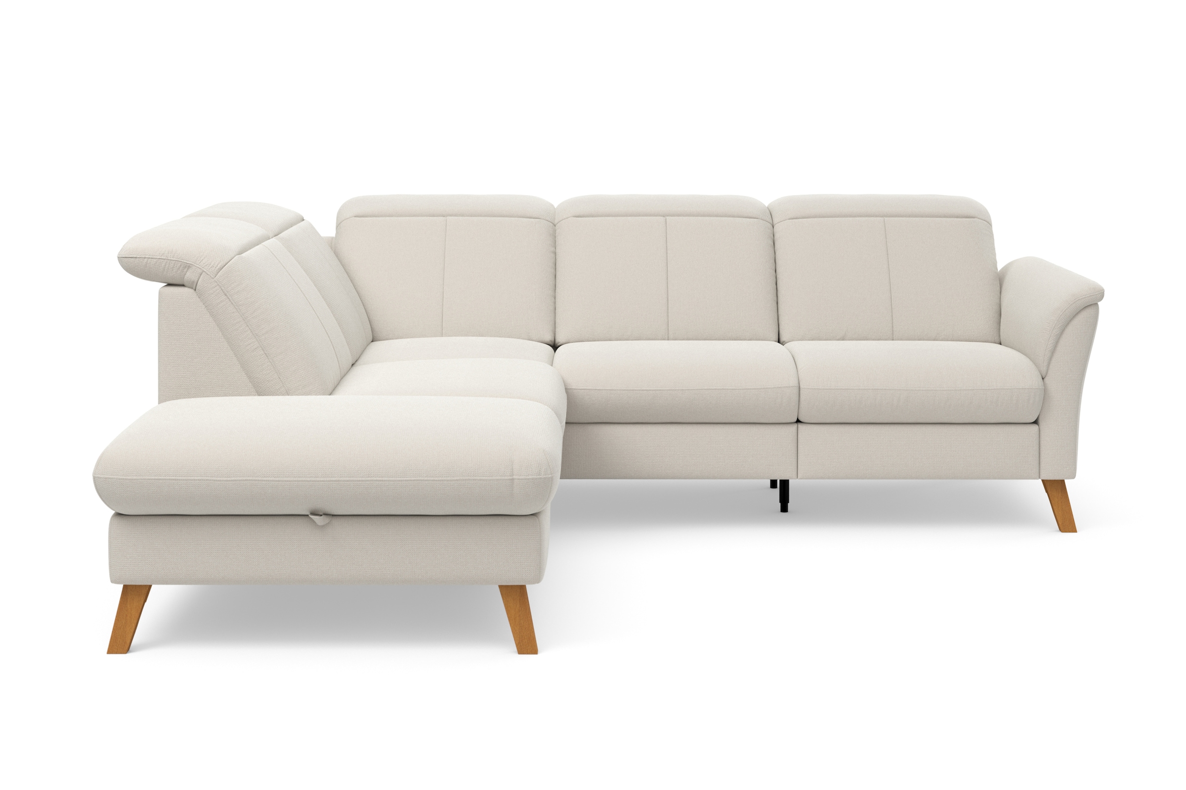 sit&more Ecksofa "Romero L-Form" wahlweise mit oder ohne TV-Funktion, Schlaffunktion, Bettkasten