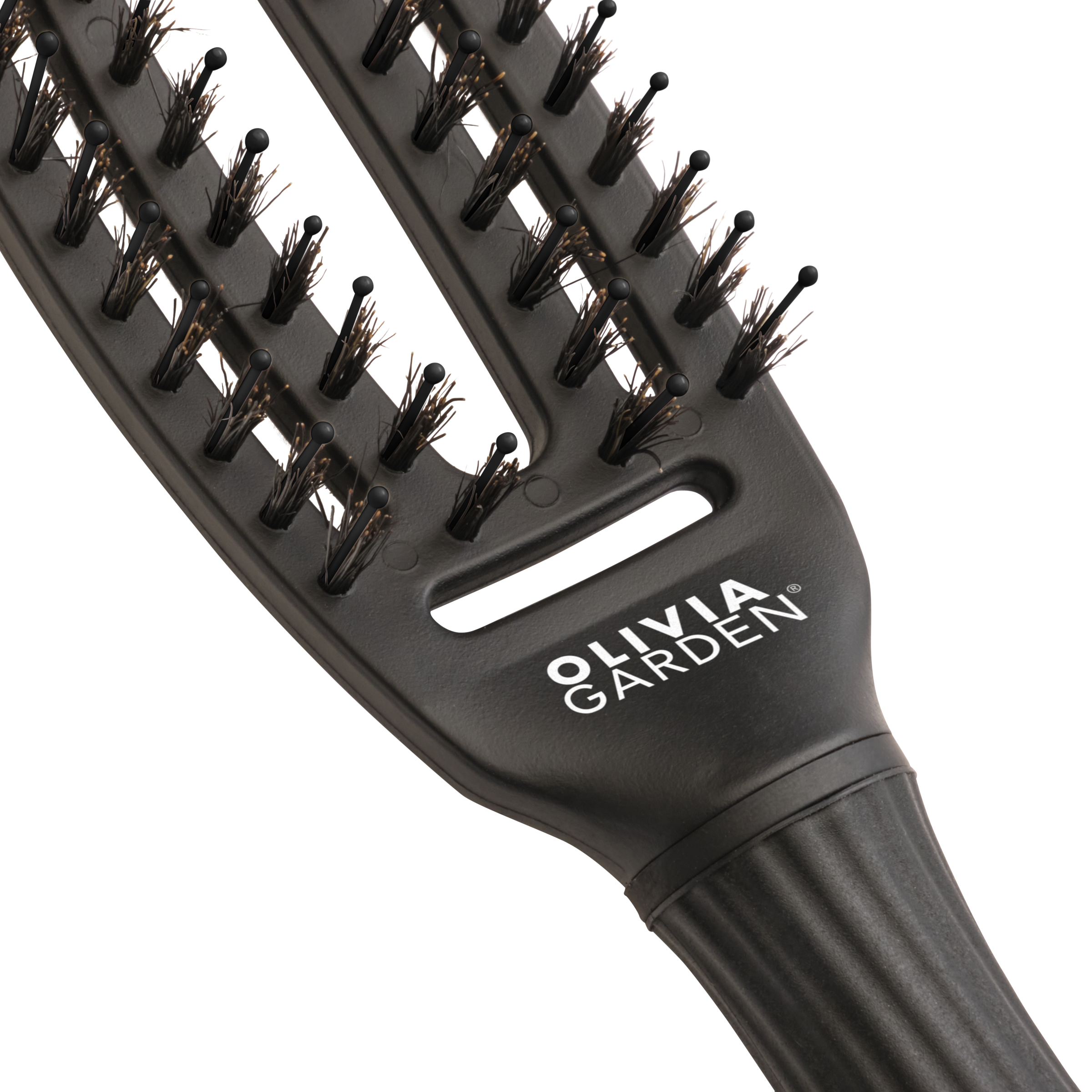OLIVIA GARDEN Haarentwirrbürste »Fingerbrush Combo M«, Wildschwein-/Nylonborsten