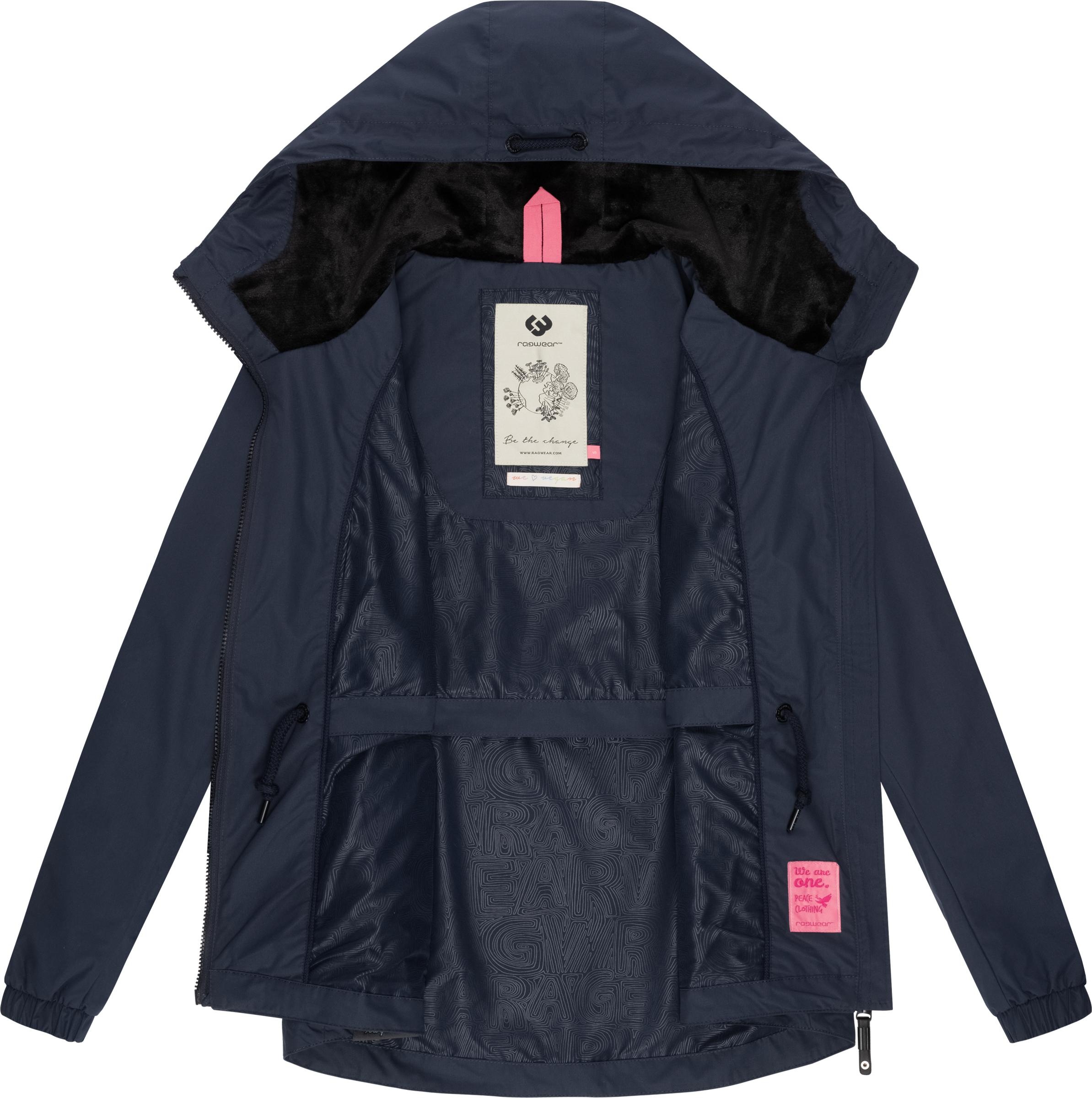 Ragwear Outdoorjacke »Danka«, mit Kapuze, Wasserdichte Übergangsjacke mit großer Kapuze