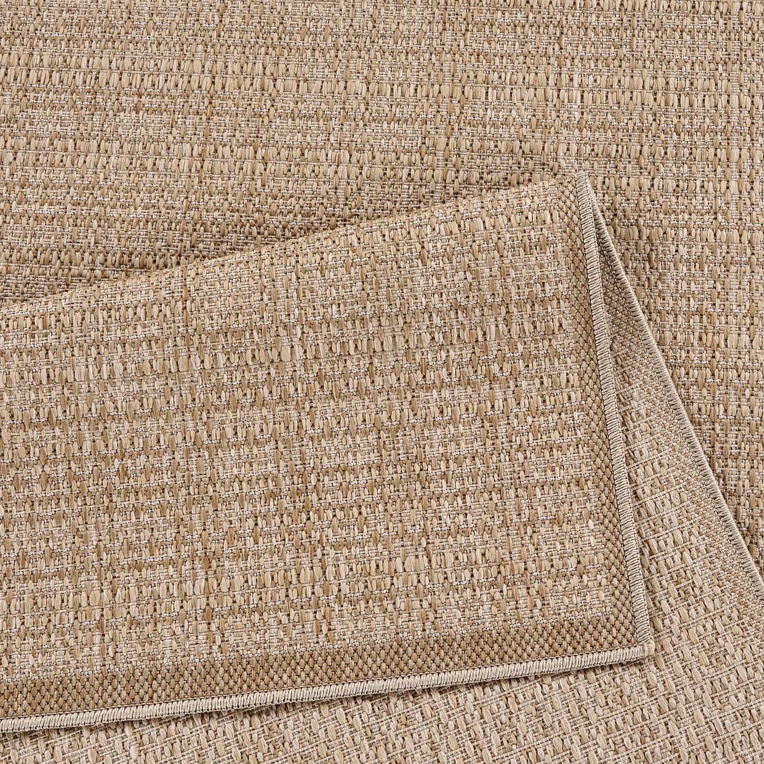 Carpet City Outdoorteppich »Flachgewebe in Sisal-Optik, Wetterfest & UV-beständig« rechteckig 0,5 mm Höhe Witterungsbeständig für Balkon, Terrasse, Garten