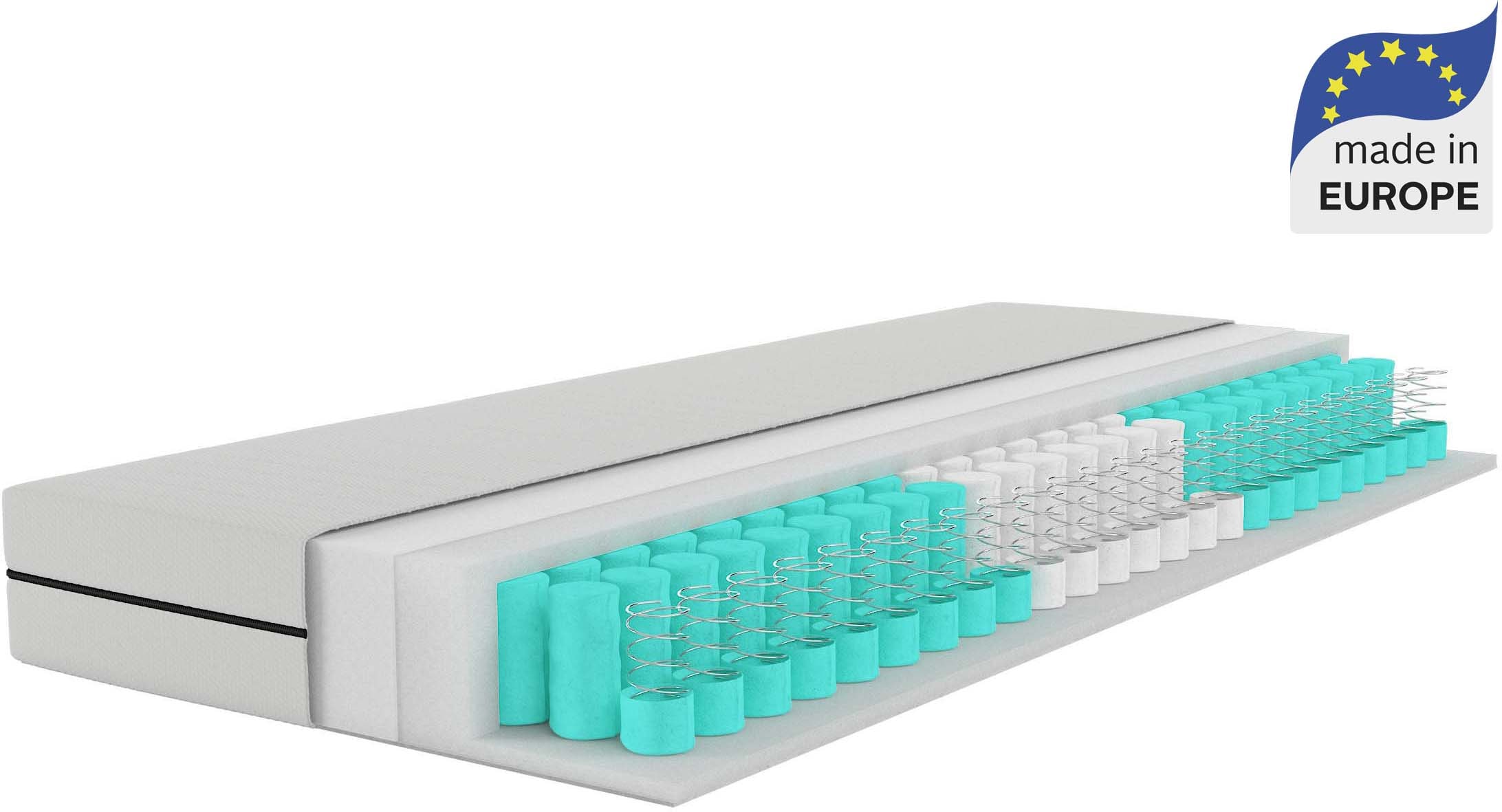 Älgdröm Taschenfederkernmatratze "NEUHEIT: Tinden 19, 7 Zonen Matratze 90x2 günstig online kaufen