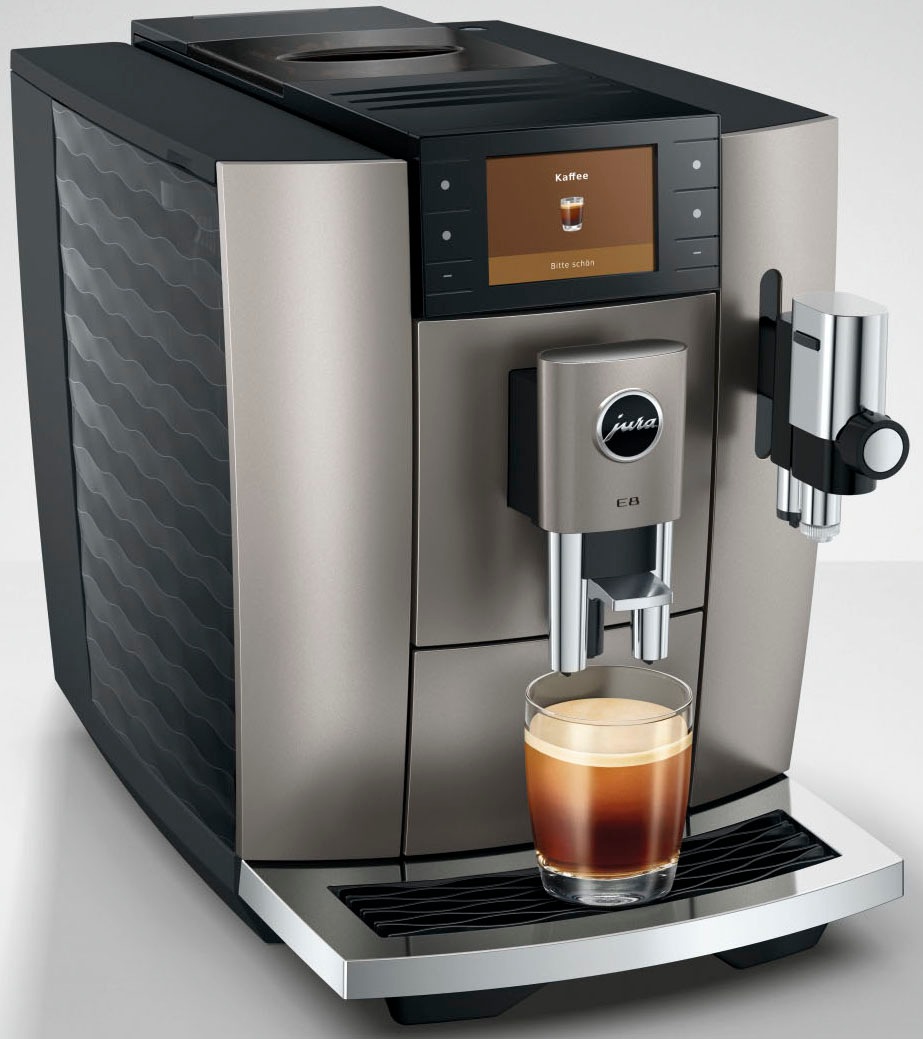 JURA Kaffeevollautomat »15712 E8 Midnight Silver (ED)«