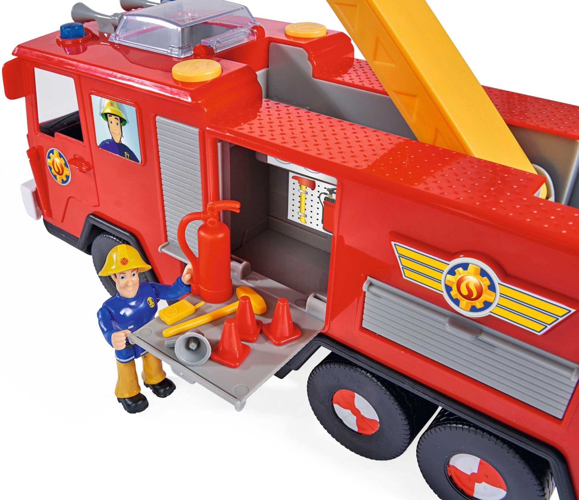 SIMBA Spielzeug-Feuerwehr »Feuerwehrmann Sam, Jupiter Pro«, mit Licht- und Soundeffekten