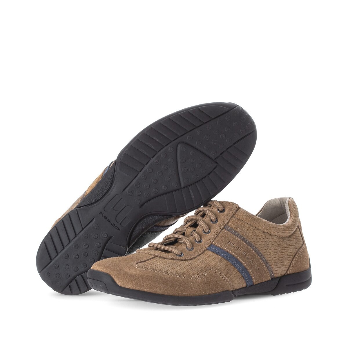 Sneaker GABOR "Sneaker low", Herren, Gr. 42,5, beige, Schuhe Sneaker 6
