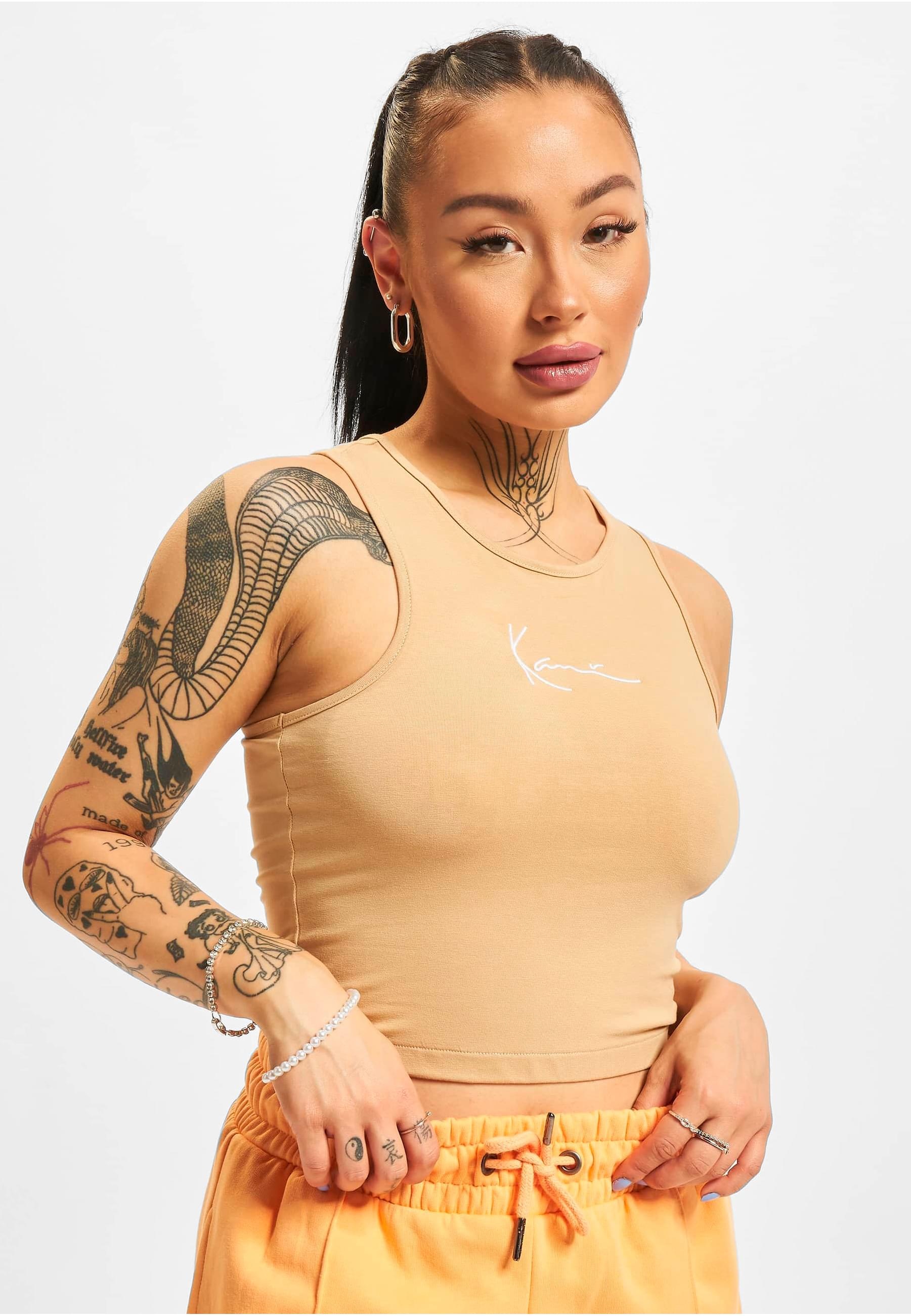 Karl Kani Muskelshirt »Karl Kani Damen KW222-017-1 KK Small Signature Crop Top«, (1 tlg.)