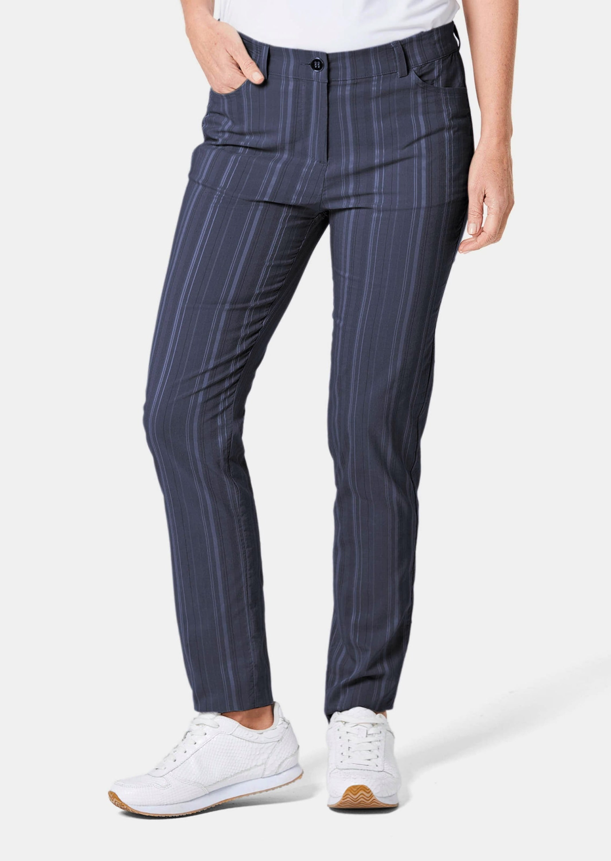 GOLDNER Stoffhose »Sportliche Strukturhose in elastischer Ware«