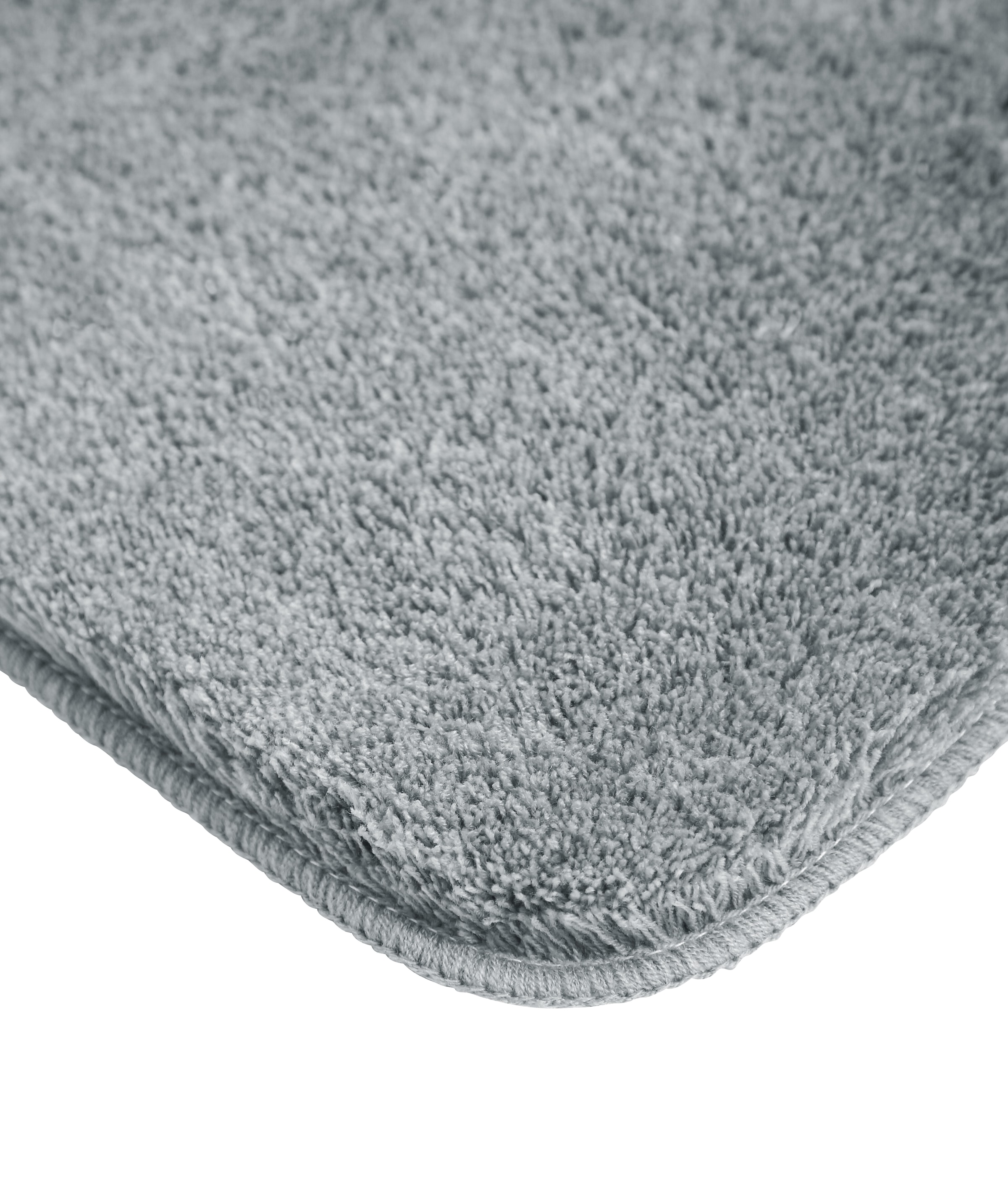 my home Badematte »Merida, Badvorleger, Badezimmer Teppich«, rutschhemmend beschichtet, fußbodenheizungsgeeignet-schnell trocknend-strapazierfähig, Badteppich, Uni Farben, rechteckig, rund & als 2-tlg. Set erhältlich