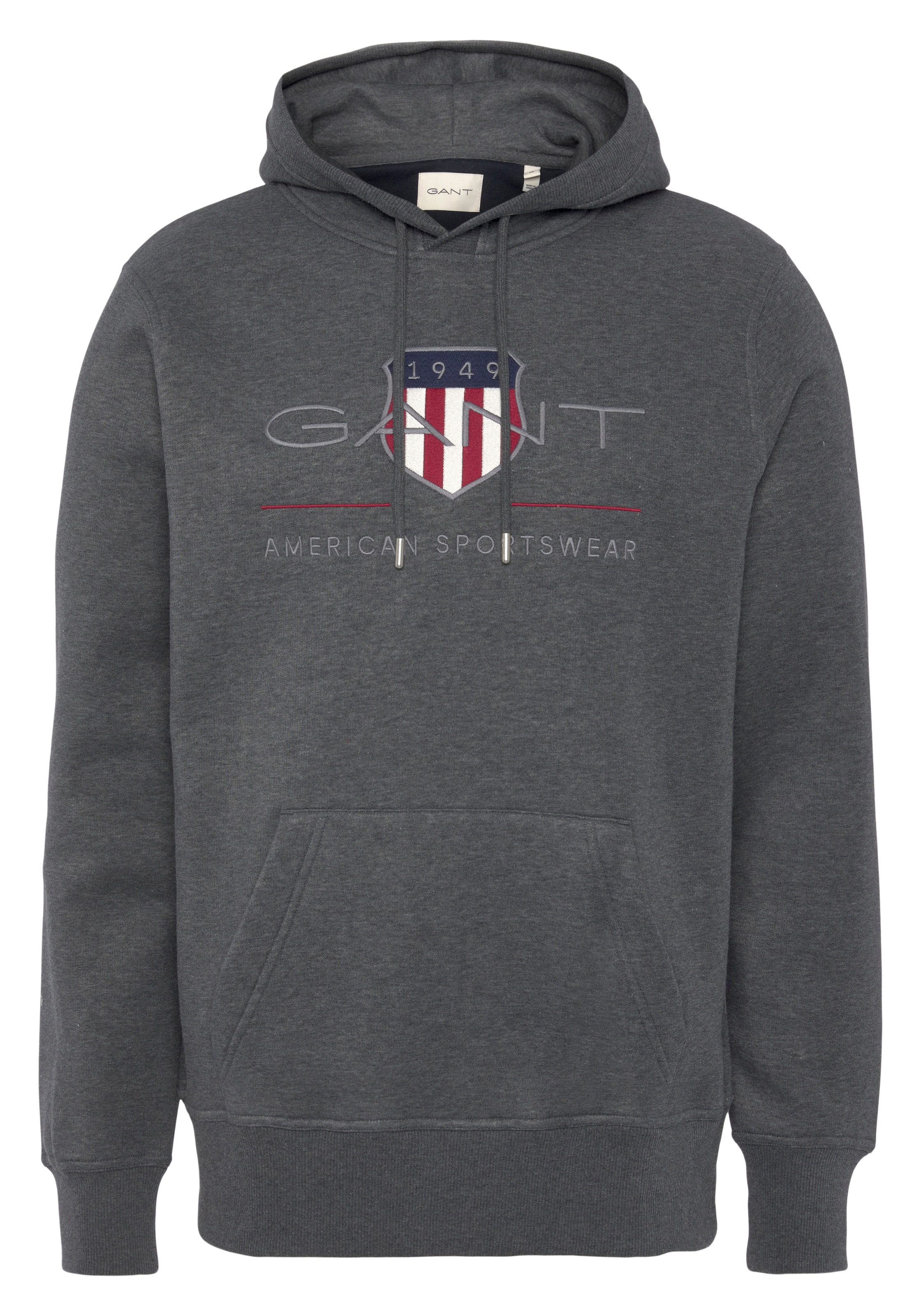 Gant Hoodie "REG ARCHIVE SHIELD HOODIE", mit modischer Logostickerei auf der Brust