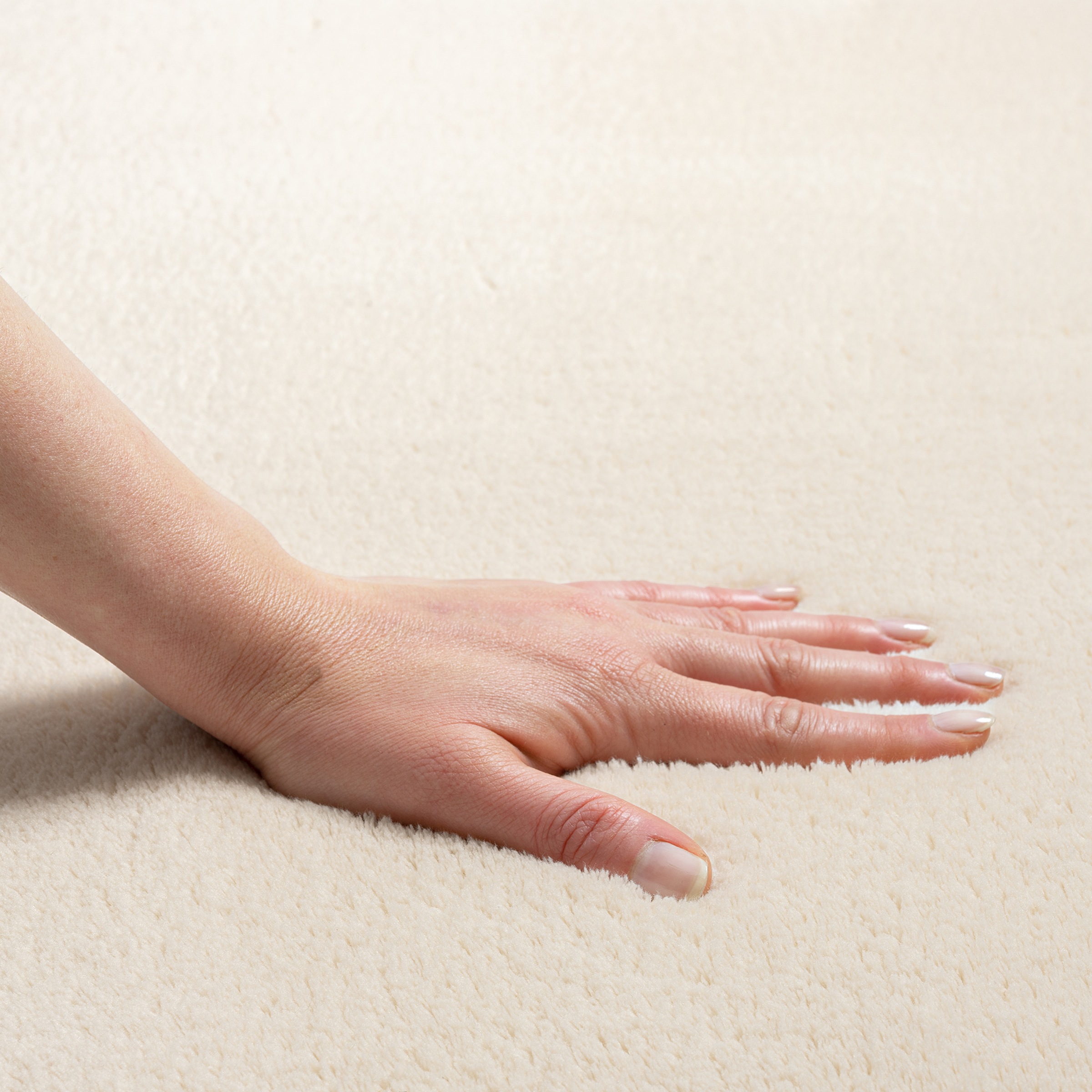 Thumbnail - the carpet Teppich "Relax round" rund 16 mm Höhe waschbarer Wohnzimmer Teppich modern rutschfest