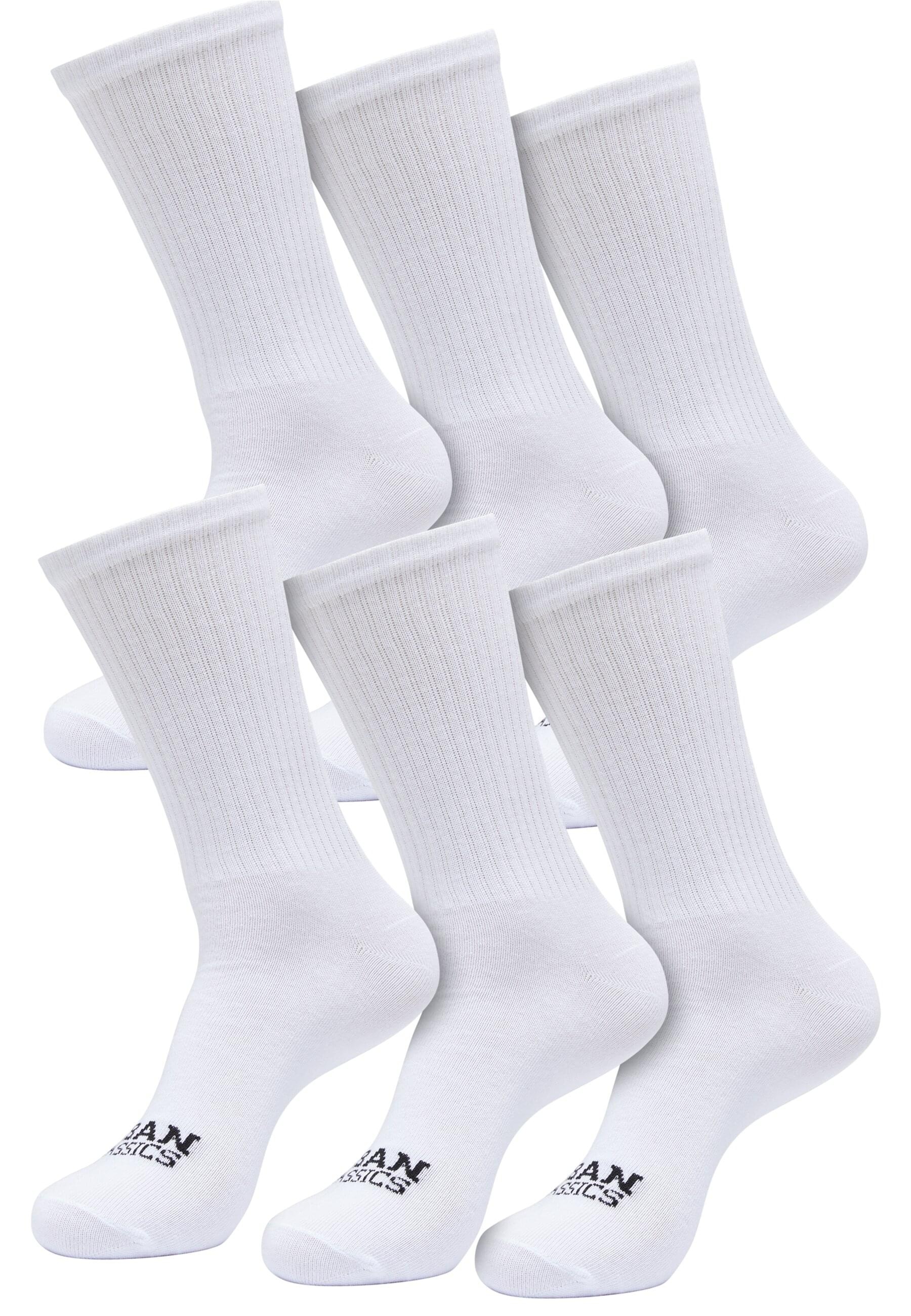 URBAN CLASSICS Basicsocken "Urban Classics Unisex Simple Flat Knit Socks 6-Pack", (1 Paar)