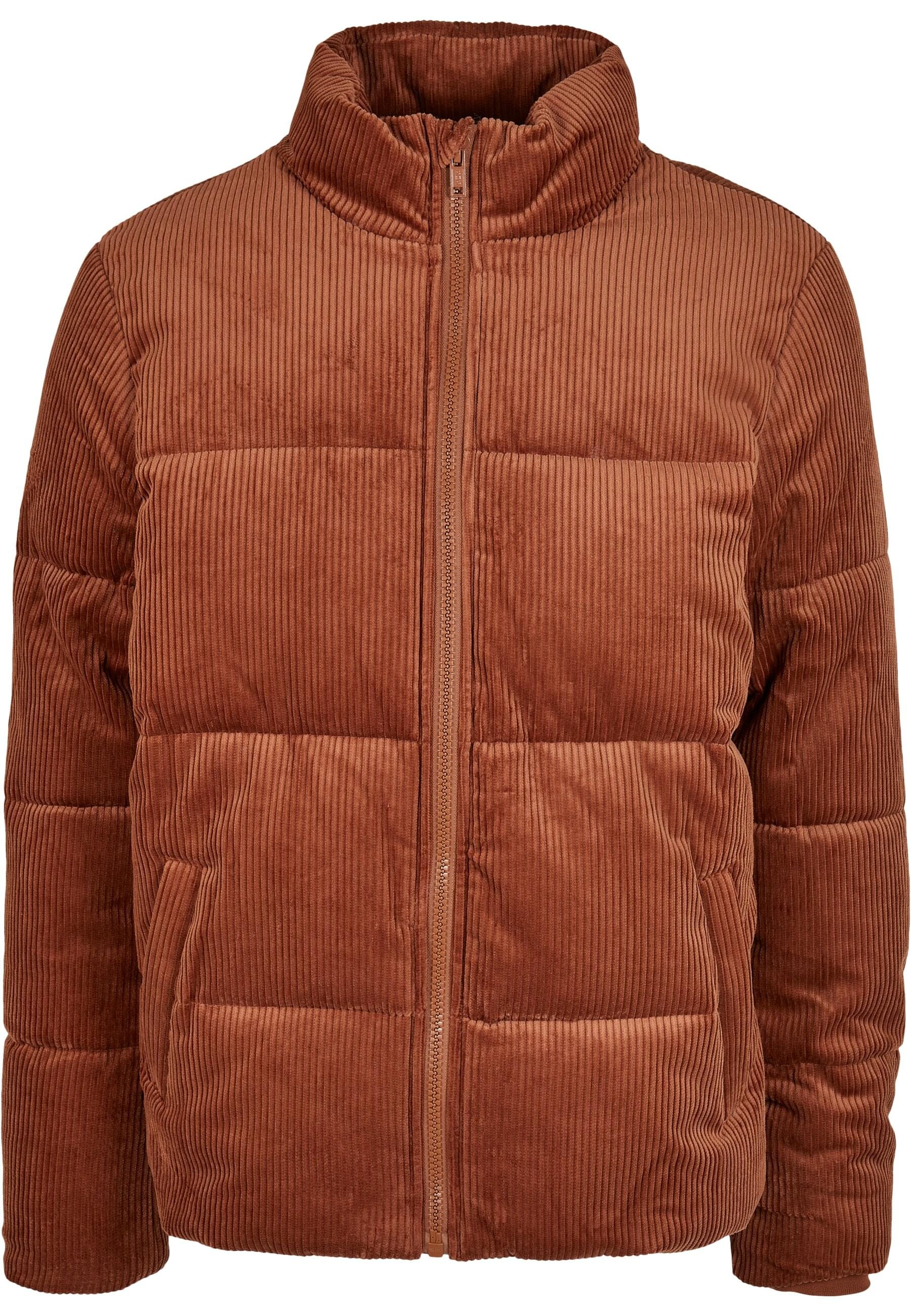 URBAN CLASSICS Winterjacke "Urban Classics Herren Boxy Corduroy Puffer Jacket", (1 St.), ohne Kapuze