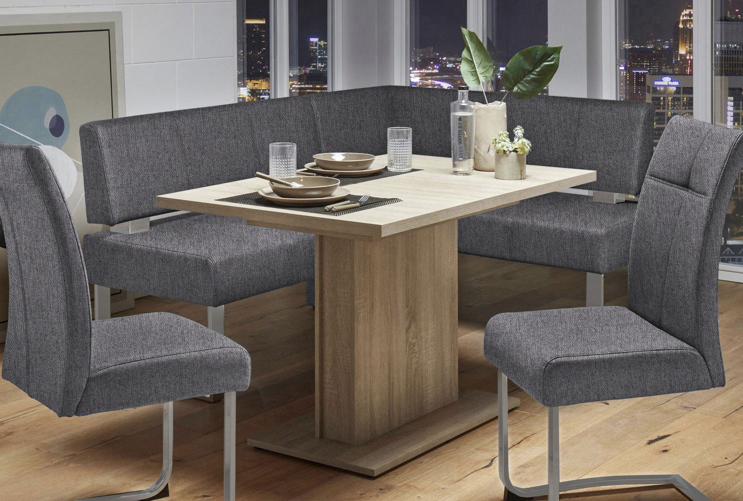 OTTO home Eckbank "Rab" in 2 Breiten (180 oder 200 cm), Bezug in verschiedenen Qualitäten