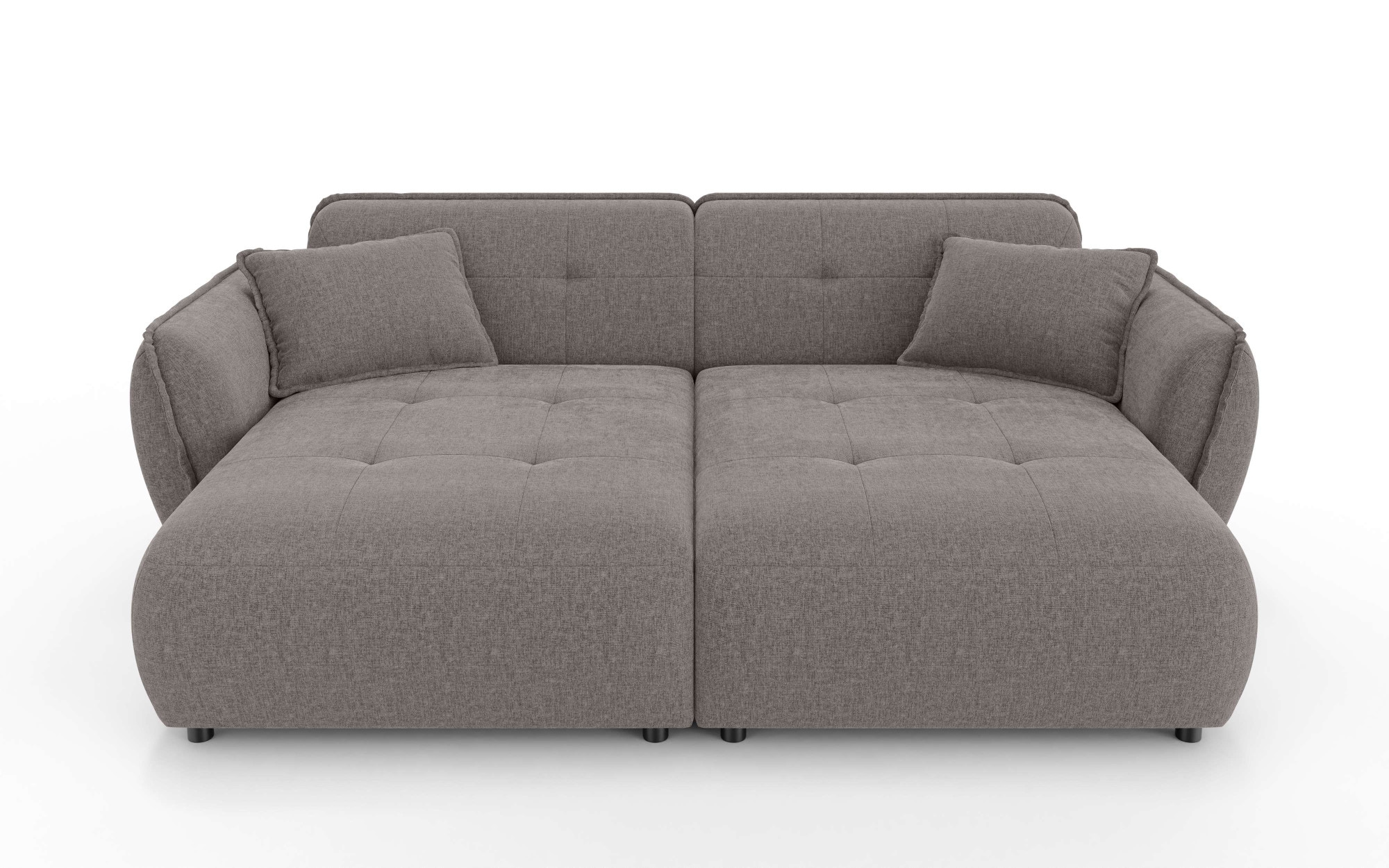 Home affaire Big-Sofa »MIRELDA Design-Sofa mit Steppungen, extra tief, Breite 251 cm« elegant und bequem, enthält 2 Zierkissen, belastbar bis 480kg