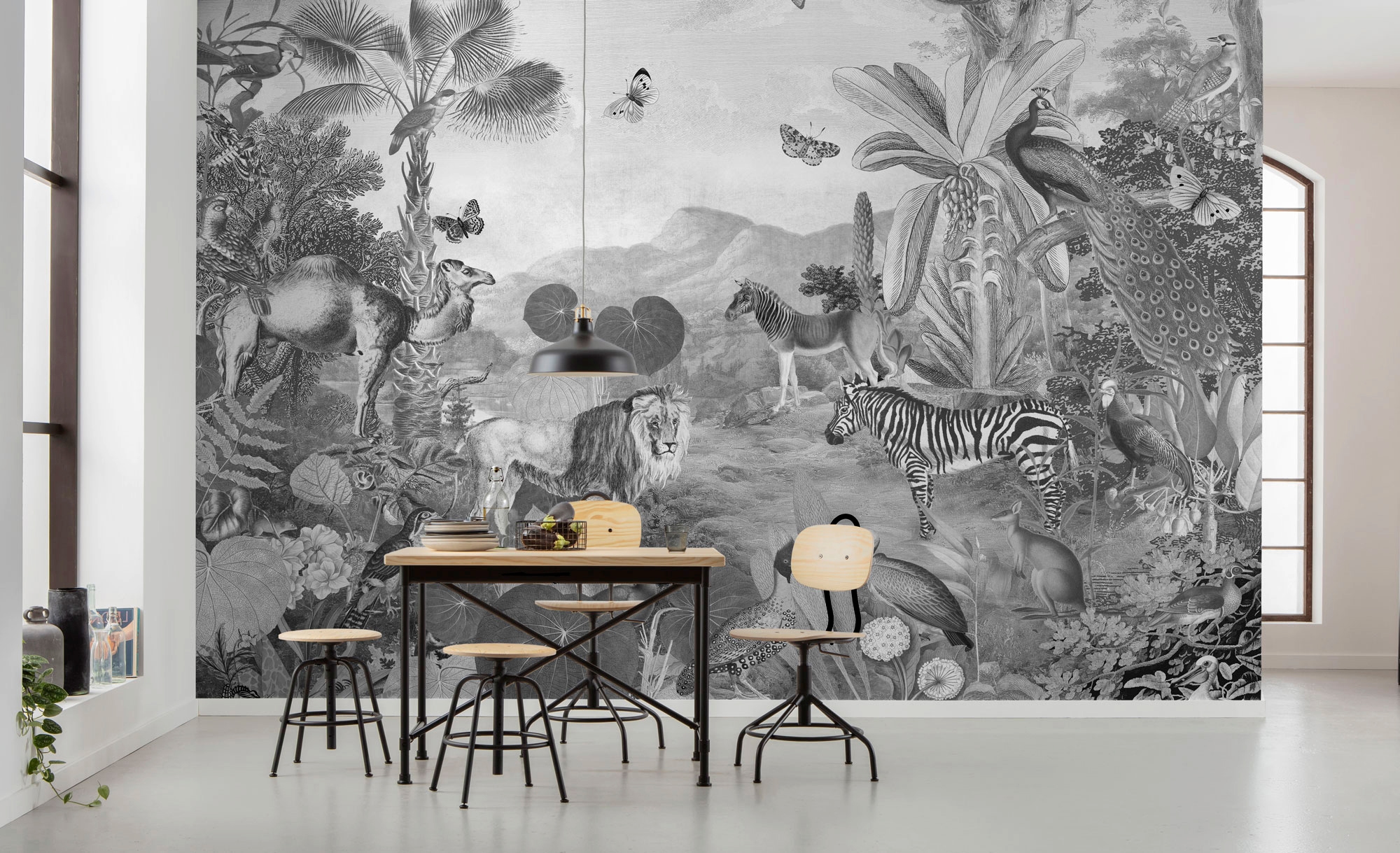 Komar Vliestapete »Digitaldruck Vlies - Flora and Fauna - Größe 350 x 250 cm«, bedruckt, Wohnzimmer, Schlafzimmer