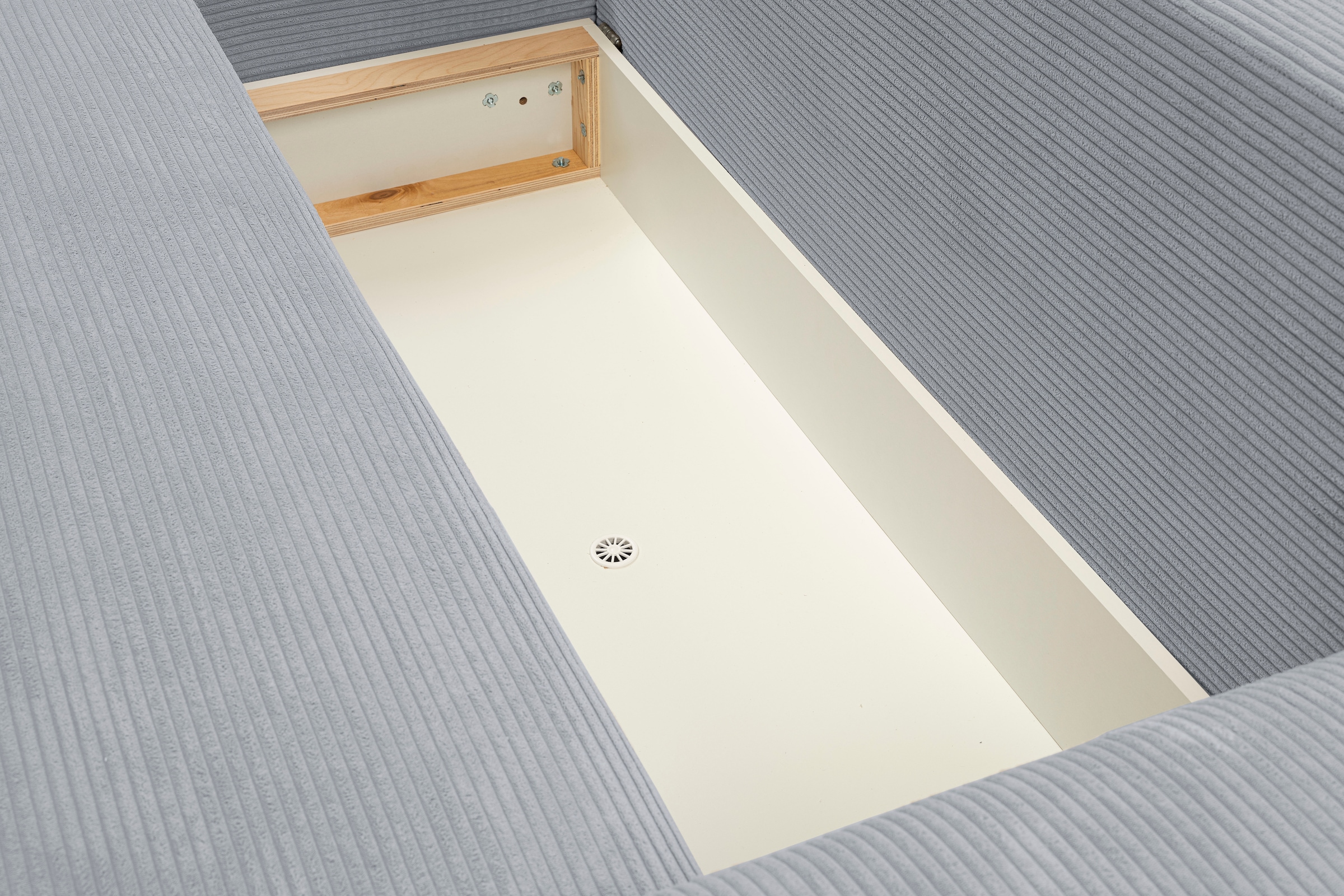 WERK2 Ecksofa »Amsterdam, zeitlos und elegant, Breite 300cm, L-Form« Design Ecksofa mit hohem Komfort, Schlaffunktion & Bettkasten