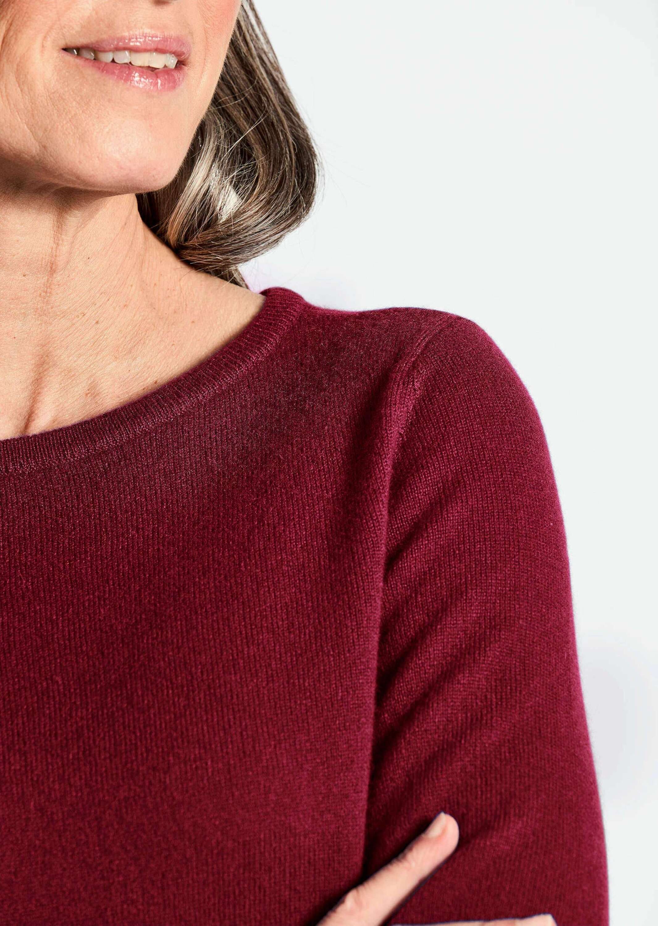 GOLDNER Strickpullover »Kaschmirpullover Kaschmirpullover mit U-Boot Ausschnitt«