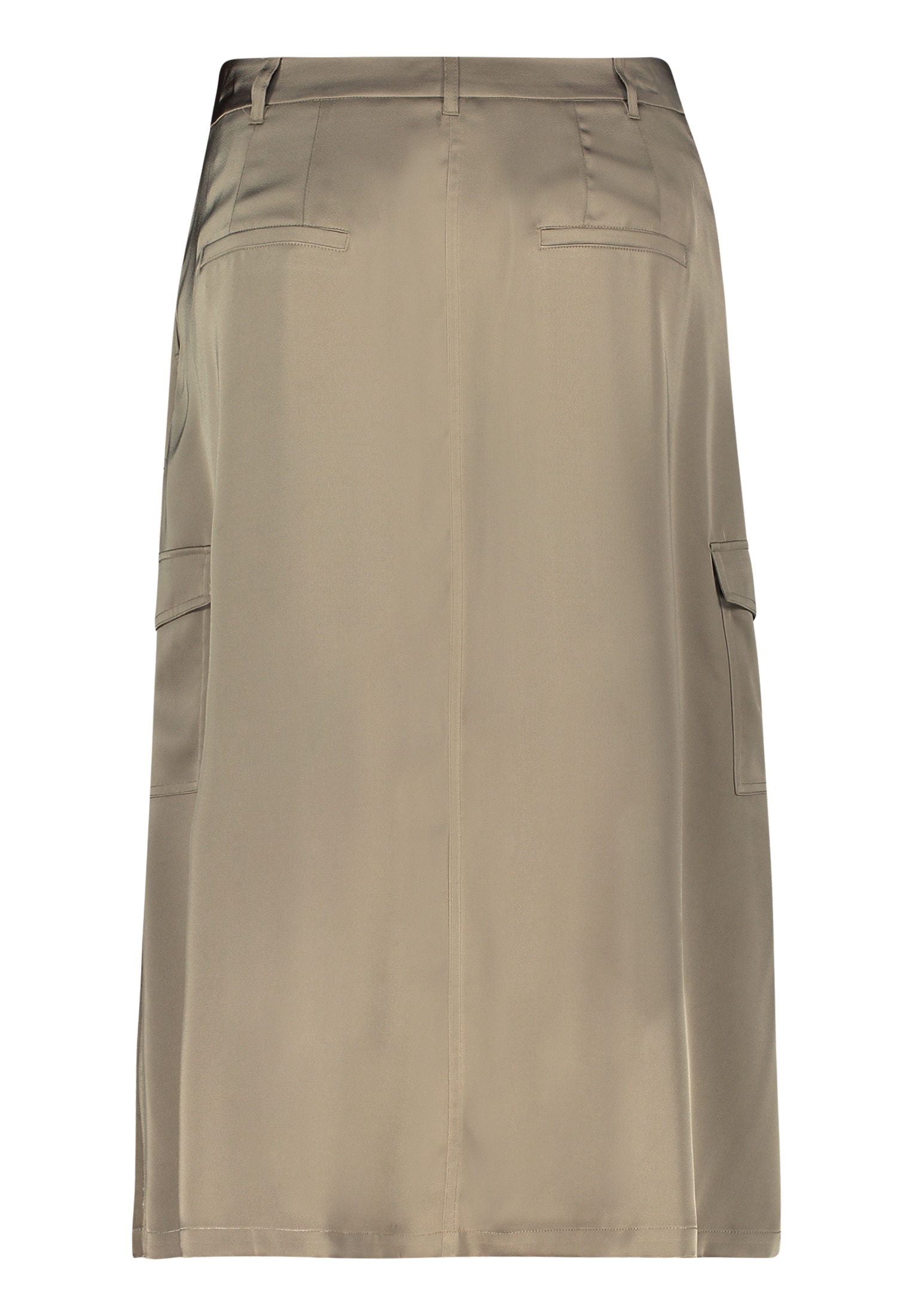 Betty Barclay Midirock »Betty Barclay Satinrock mit aufgesetzten Taschen«, Material