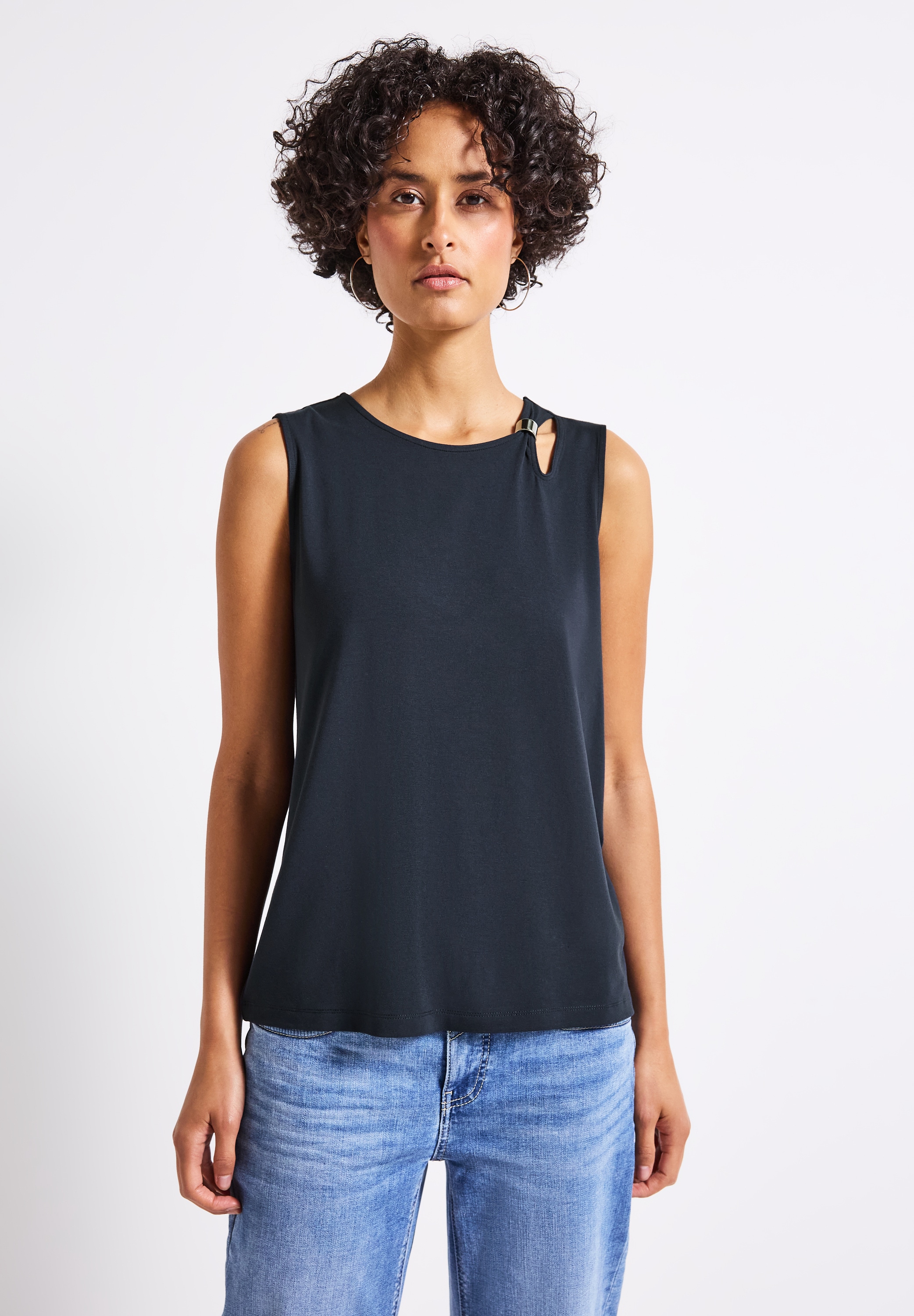 STREET ONE Tanktop, aus elastischem Materialmix günstig online kaufen
