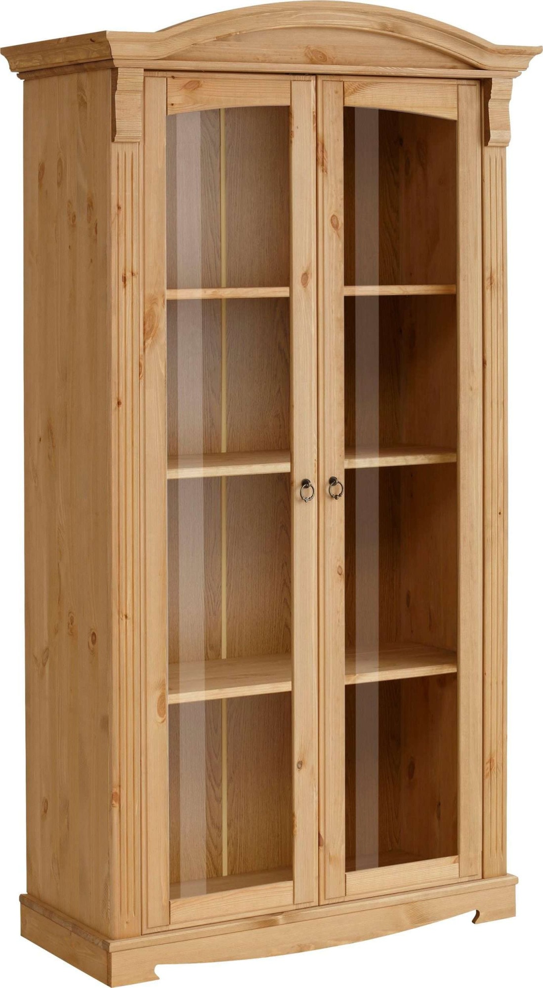 Home affaire Vitrine »Anna«, zertifiziertes Massivholz, im romantischen Landhausstil, Höhe 194 cm