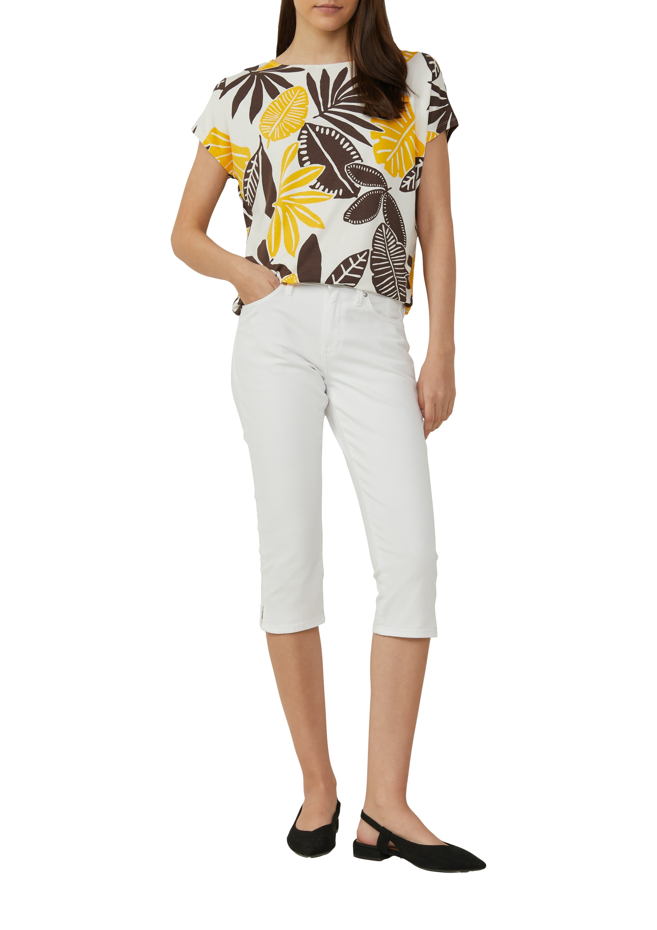 s.Oliver T-Shirt mit All-Over Print günstig online kaufen