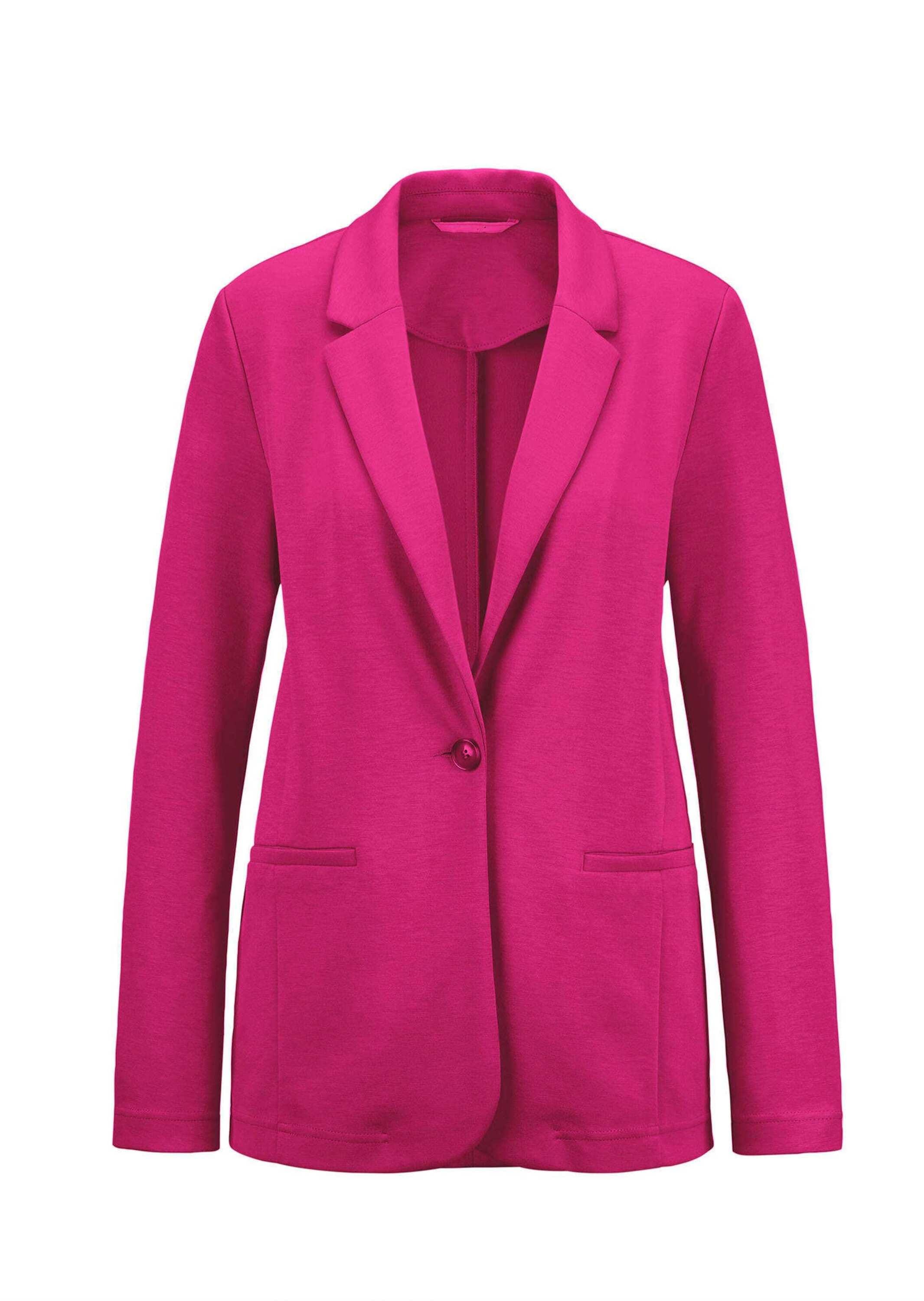 GOLDNER Jackenblazer "Kurzgröße Damenblazer mit Reverskragen und Paspeltaschen" mit formgebenden Teilungsnähte