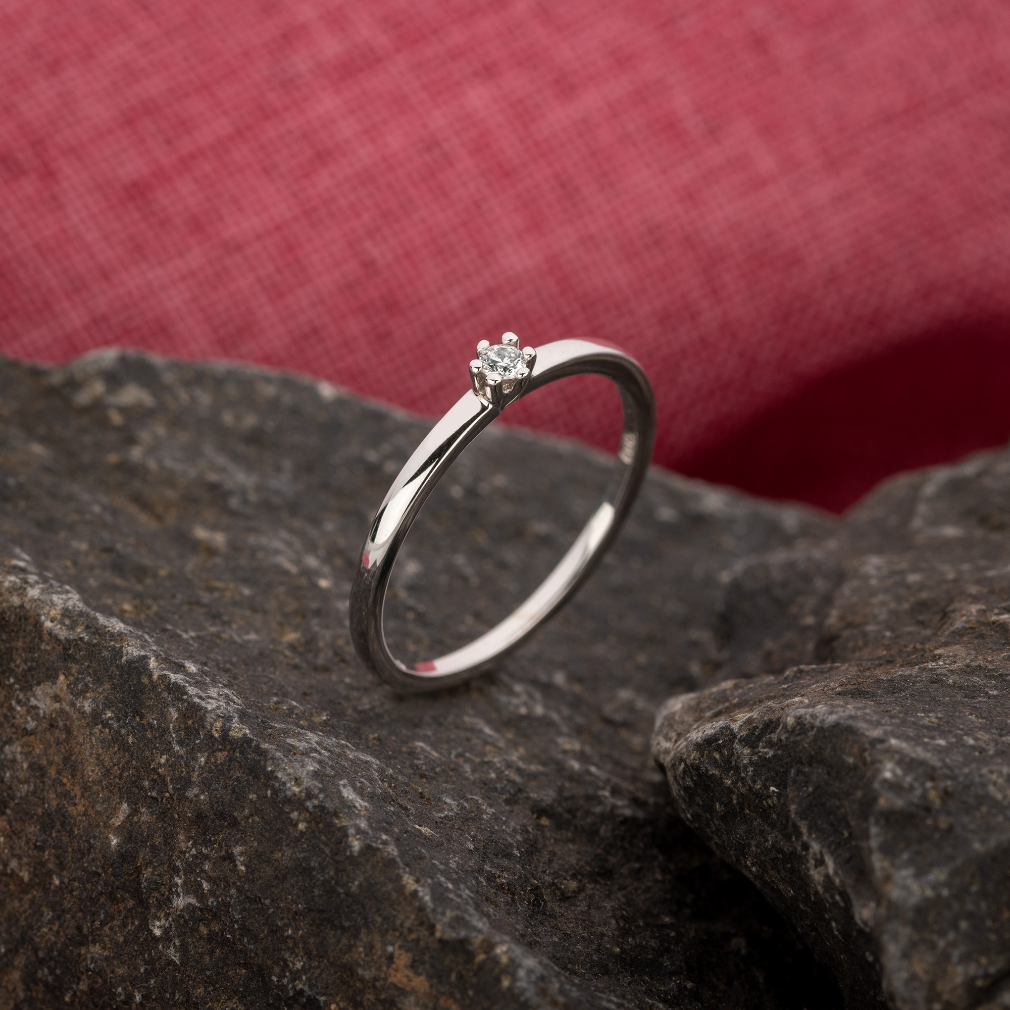 Orolino Fingerring »585 Gold 1x Brillant 0,05ct.«