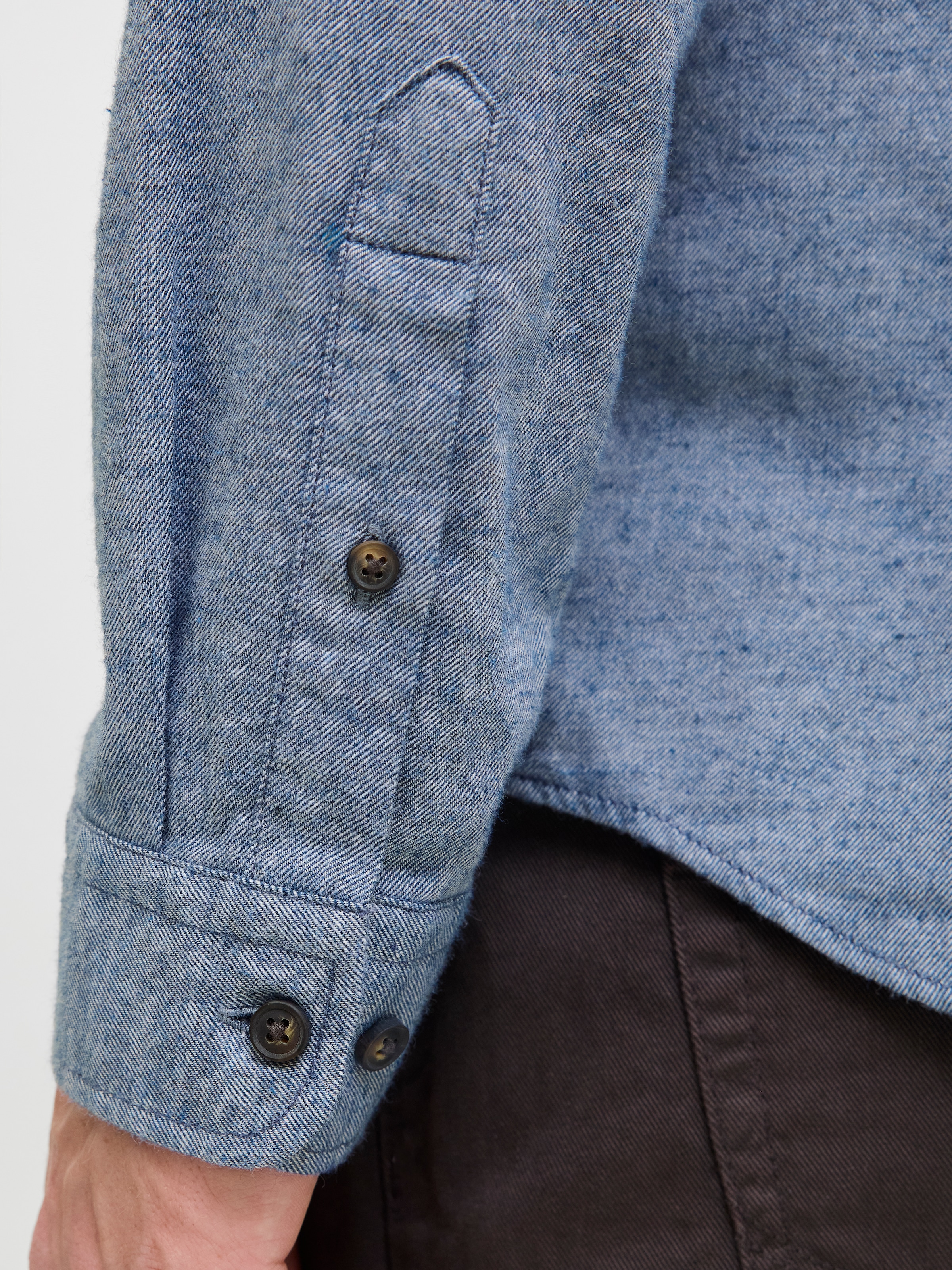Jack & Jones Langarmhemd »JJECLASSIC MELANGE SHIRT L/S NOOS«