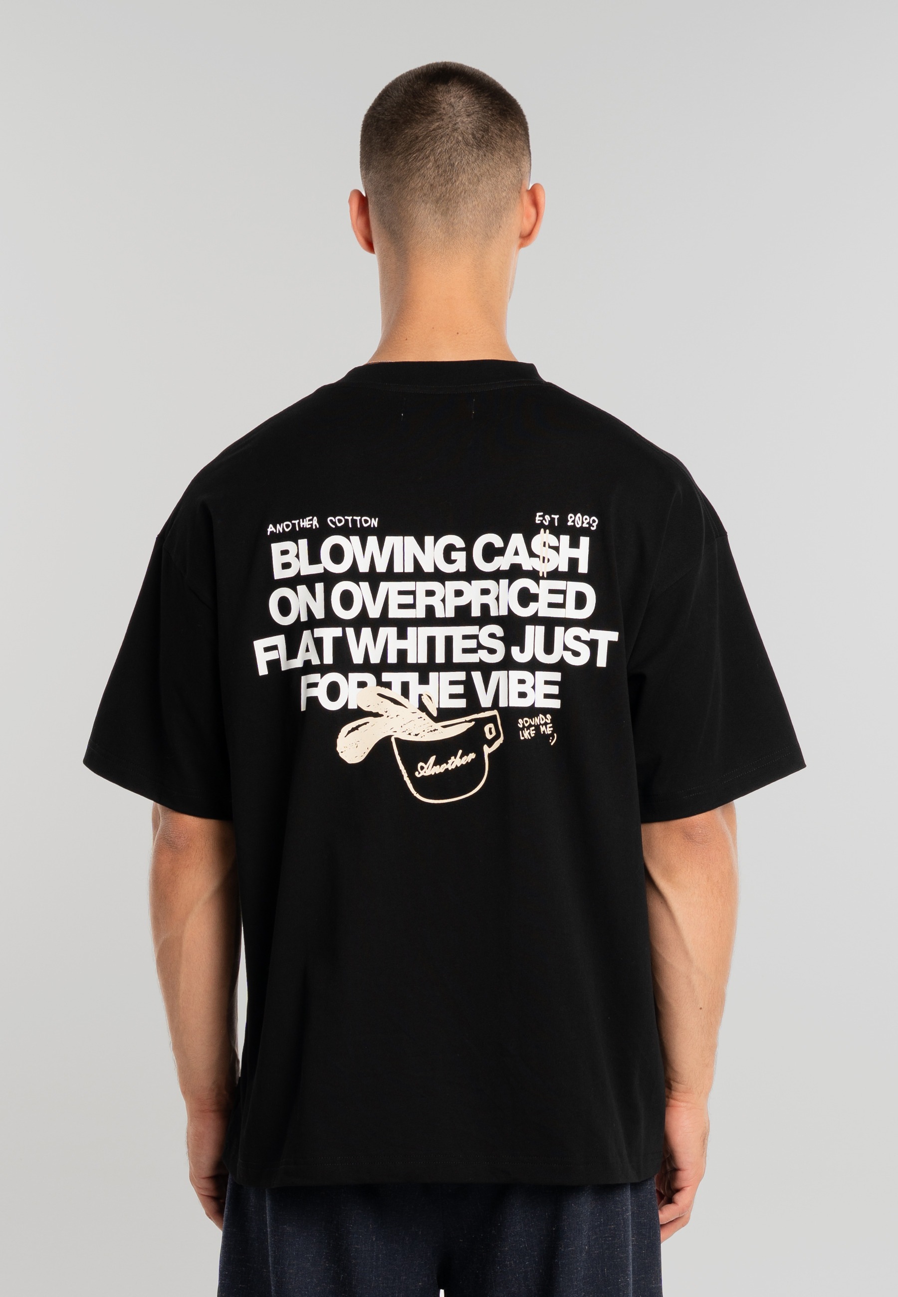 Another Cotton Lab T-Shirt »Another Cotton Lab Overpriced Flat Whites T-Shirt« 1