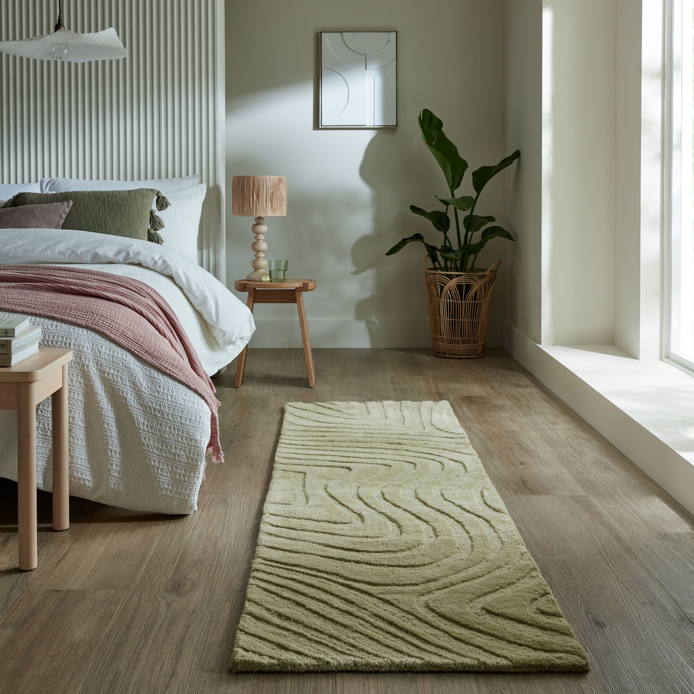 FLAIR RUGS 1100000002199 "Mesmerise, abstrakt" rechteckig 14 mm Höhe Wollteppich mit Hoch-Tief Effekt
