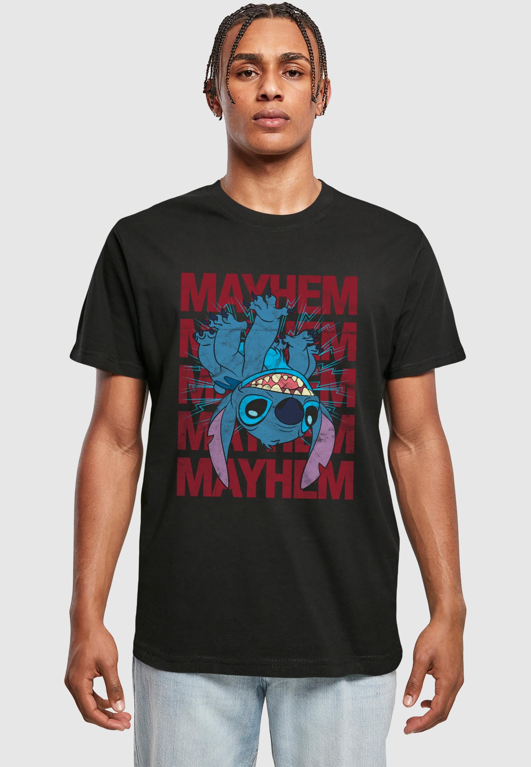 Merchcode T-Shirt »Merchcode Lilo & Stitch Mayhem Tee«, (1 tlg.)