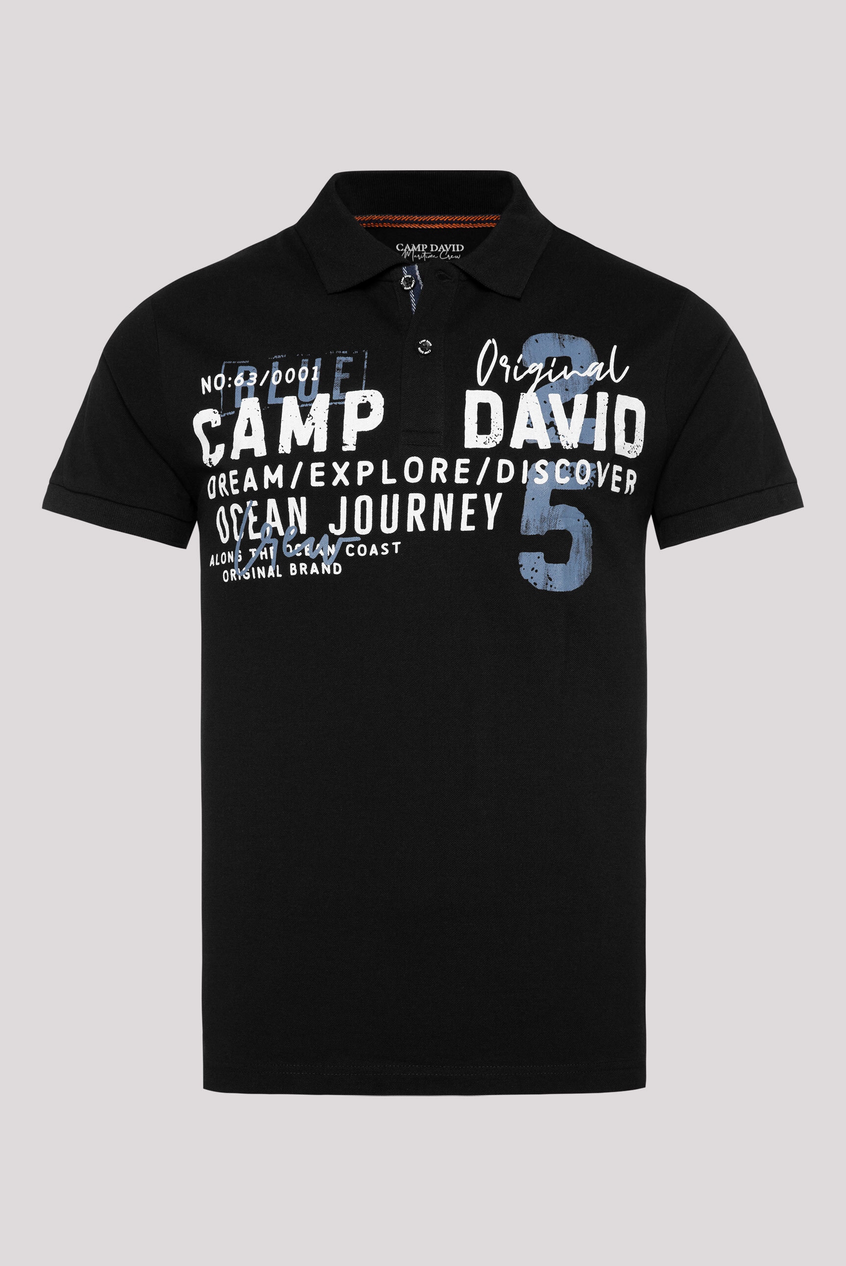 CAMP DAVID Poloshirt, aus Baumwolle