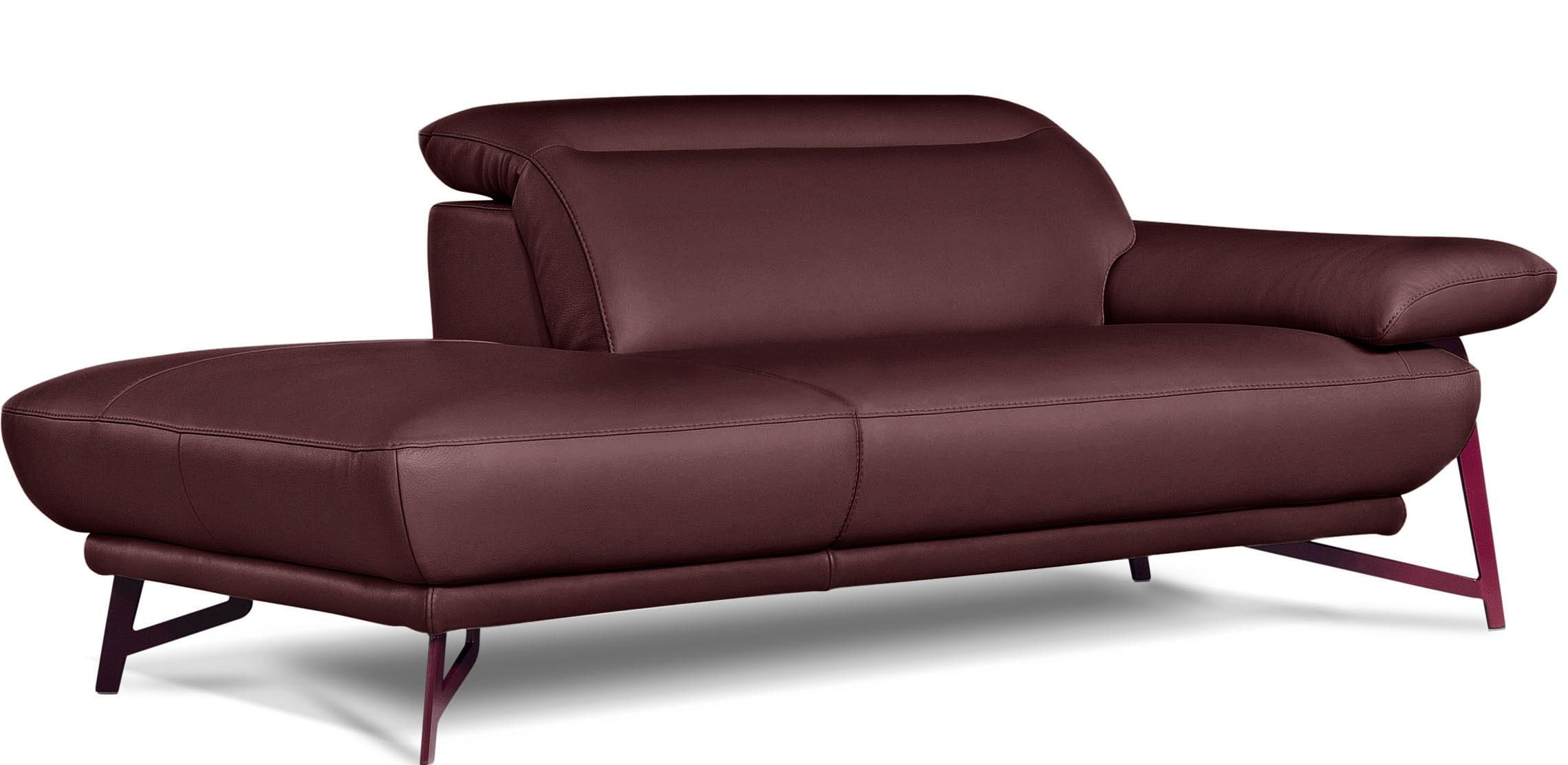 Ottomane »Anais, Designsofa mit hohem Sitzkomfort, Designfuß«, Solitärmöbel als...