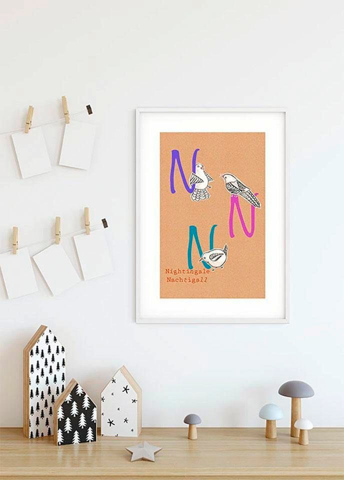 Schlafzimmer, Kinderzimmer, N«, St.), Animal »ABC Buchstaben, BAUR (1 Poster Wohnzimmer | Komar