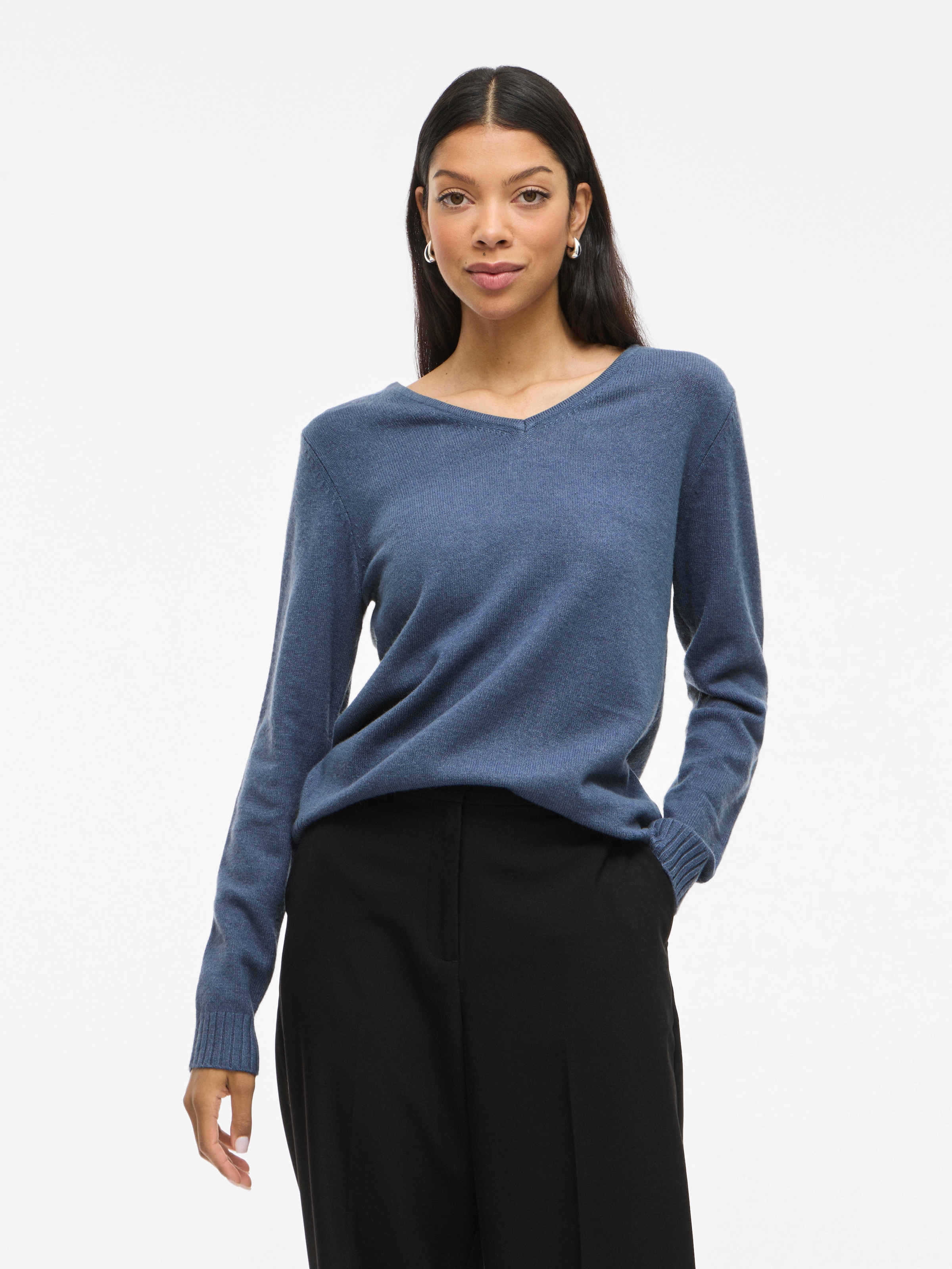 Vila V-Ausschnitt-Pullover "VIRIL V-NECK L/S KNIT TOP - NOOS" günstig online kaufen
