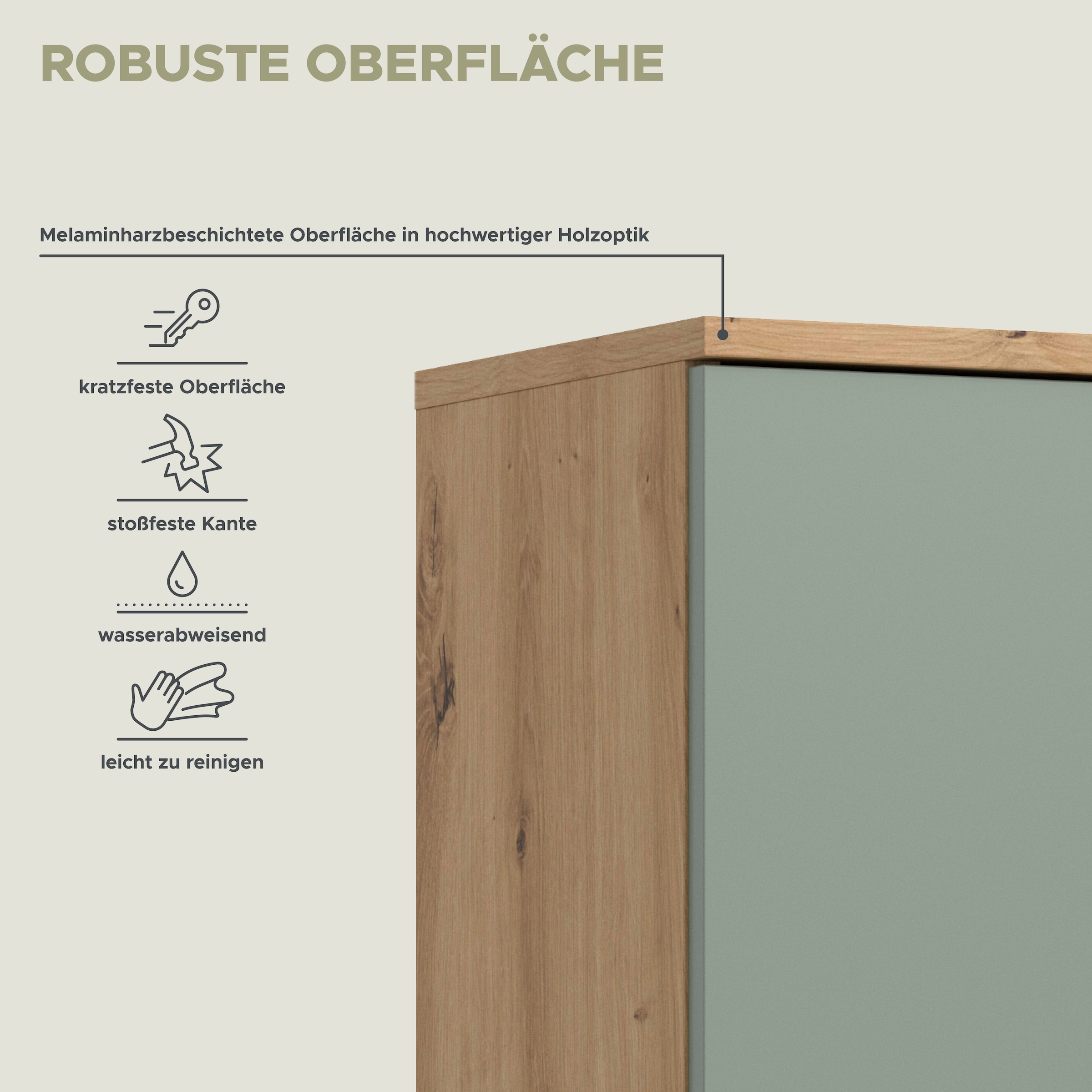 welltime Hochschrank »LUCCA, Breite 90cm, 6 Türen, 10 Fächer, 6 Einlegeböden« Badschrank, Badmöbel, Badezimmer, Universalschrank, Mehrzweckschrank