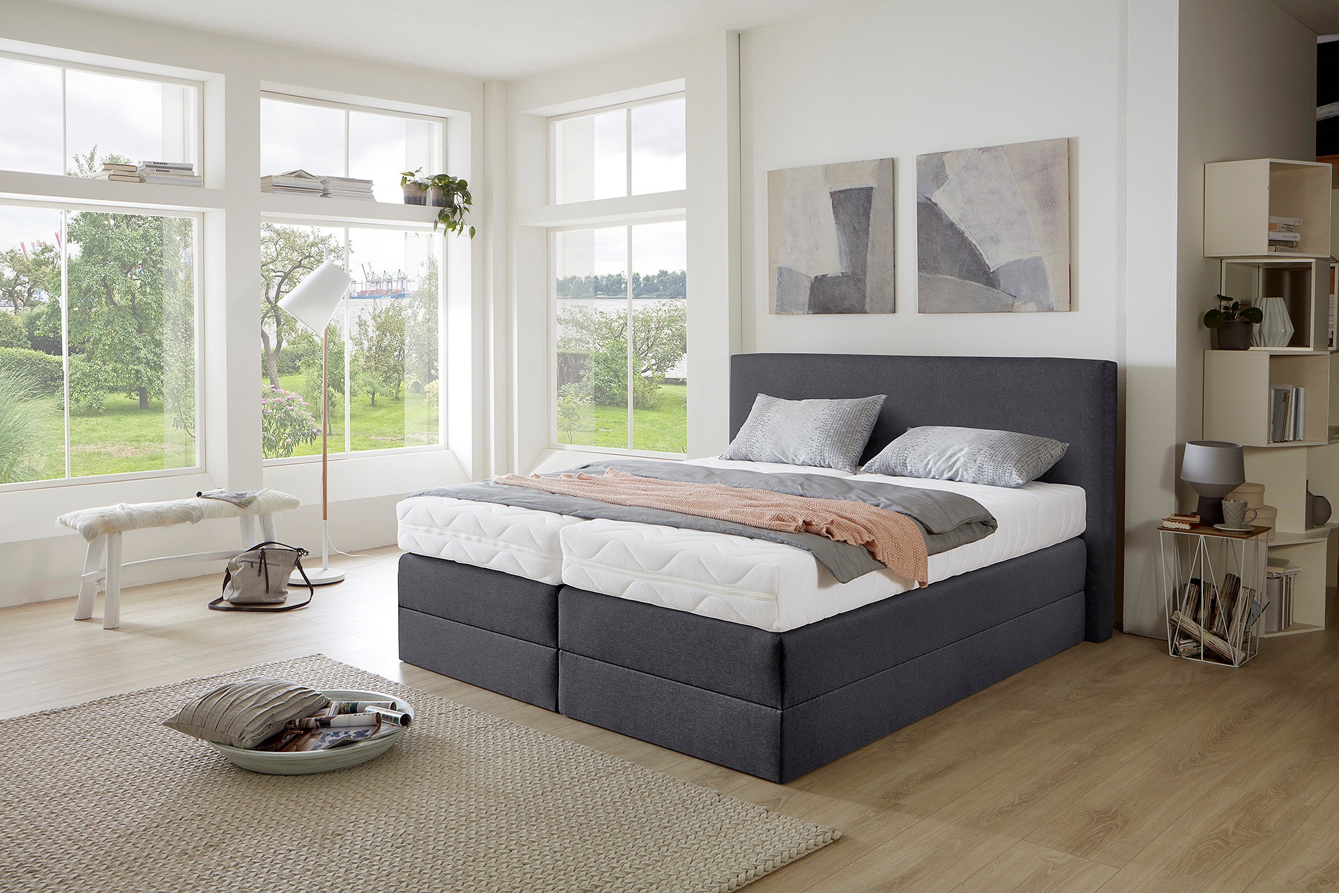 Westfalia Schlafkomfort Boxspringbett wahlweise mit Kaltschaum-Topper günstig online kaufen