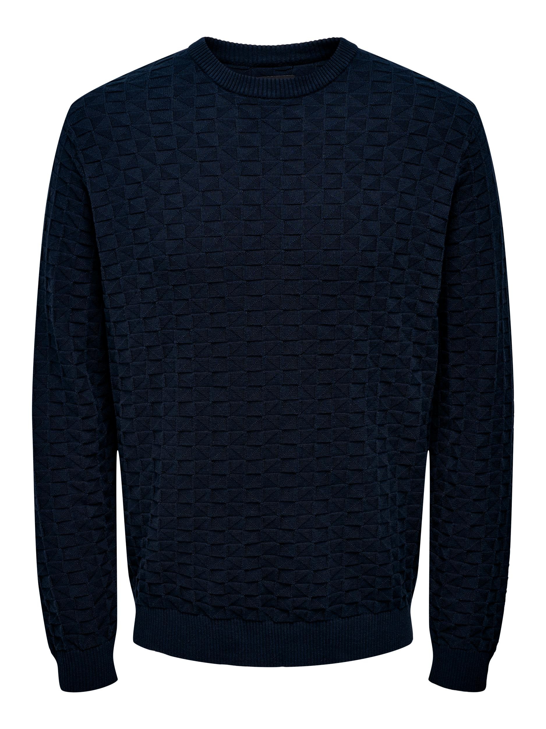 ONLY & SONS Rundhalspullover »ONSKALLE REG 12 STRUC CREW KNIT NOOS«
