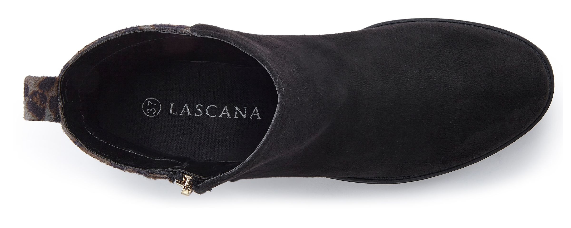 LASCANA Stiefelette »Ankle Boots, Stiefel«, mit Leo-Print VEGAN