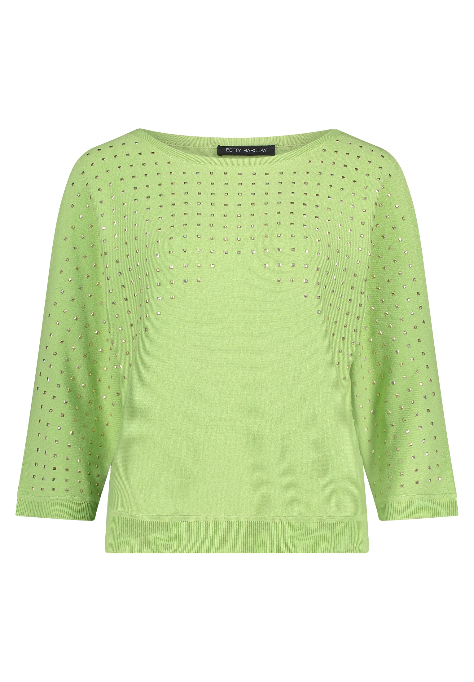 Betty Barclay Strickpullover »Betty Barclay Feinstrickpullover mit Schmucksteinen«, (1 tlg.), Ärmelschlitz