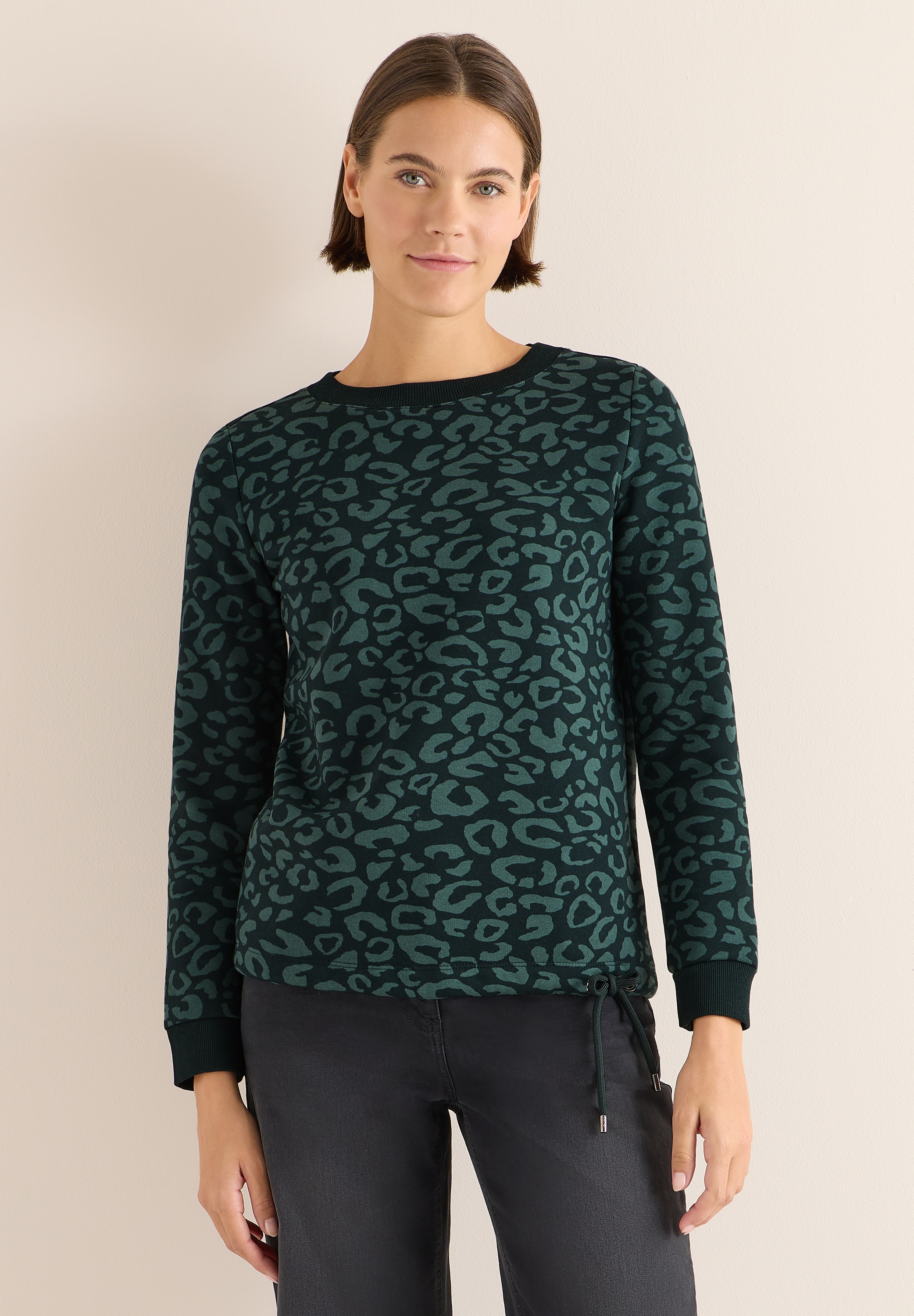Cecil Sweatshirt, mit Tunnelzug am Saum günstig online kaufen