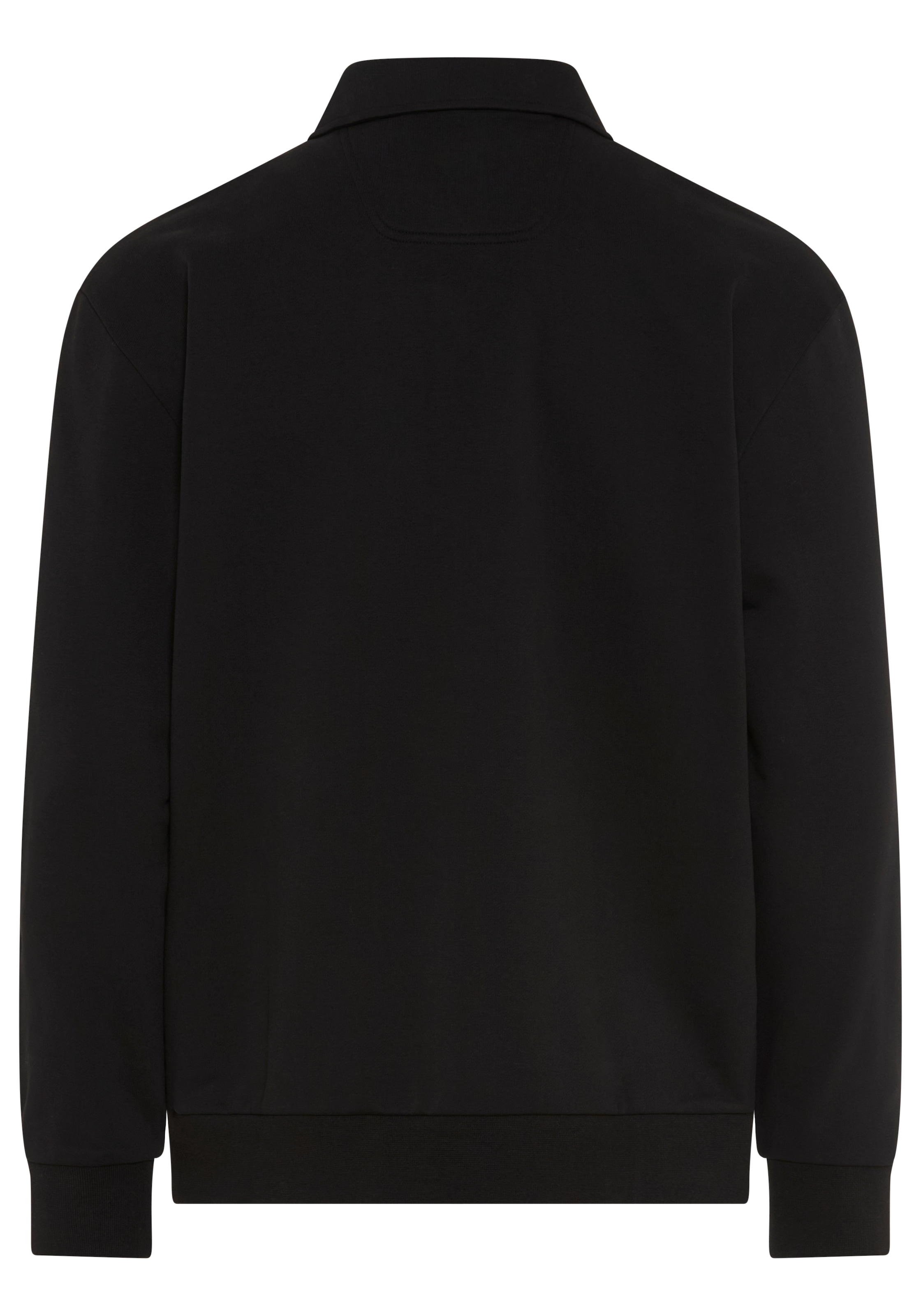 BOSS GREEN Sweatshirt , Polokragen und verdeckte Knopfleiste, Relaxed Fit
