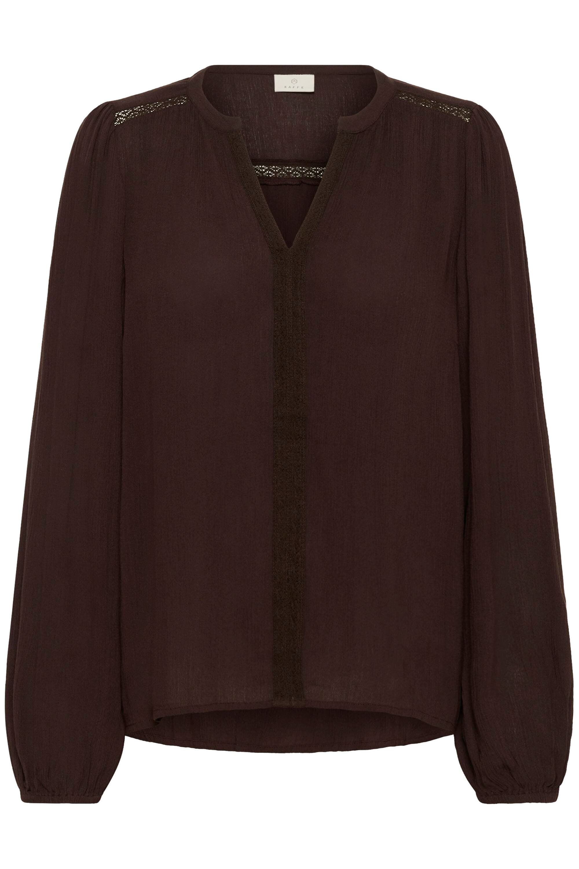 KAFFE Langarmbluse "Damen Langarm-Bluse KAstine"