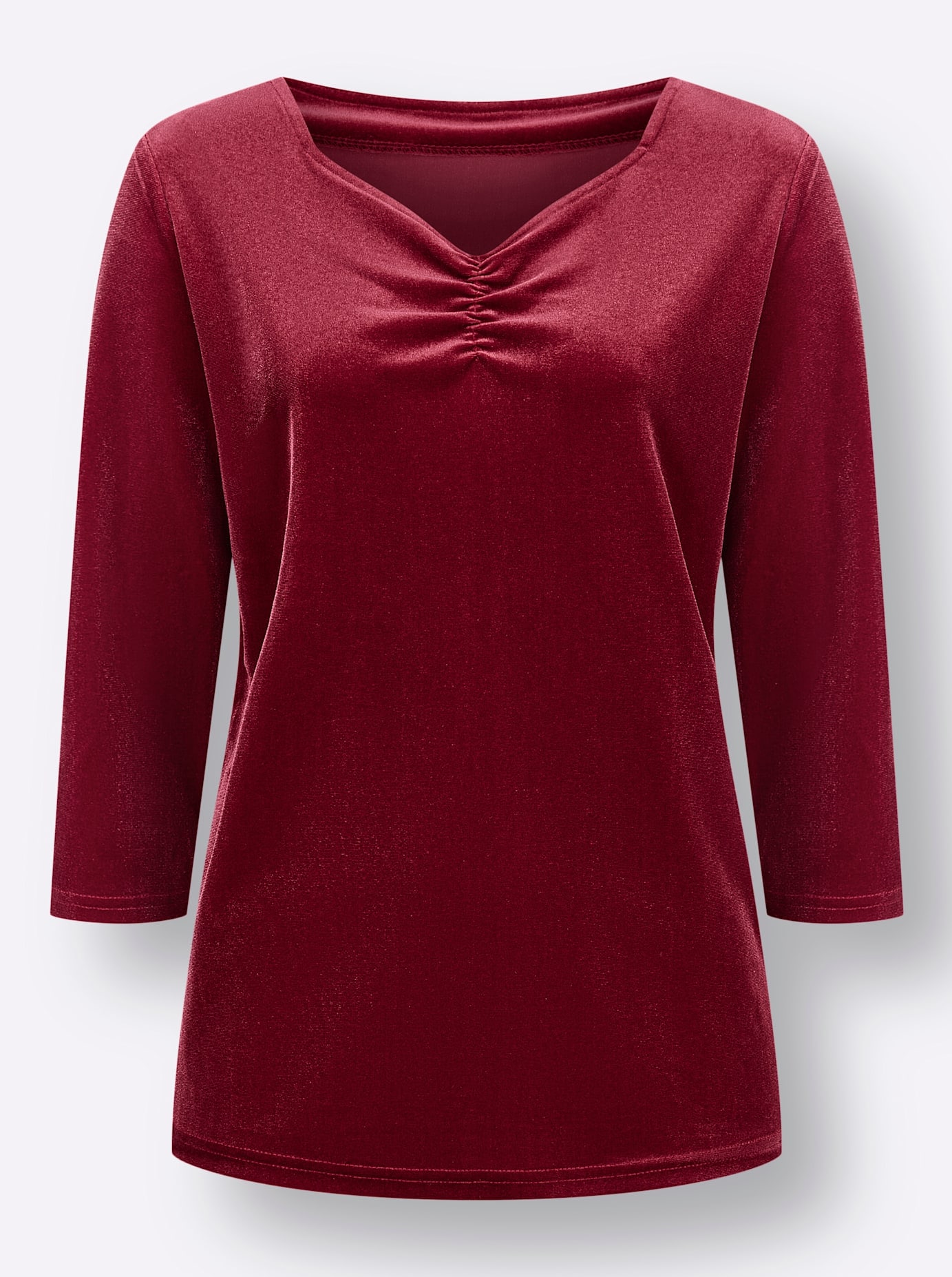 Classic Basics 3/4-Arm-Shirt »Samtshirt«, (1 tlg.)