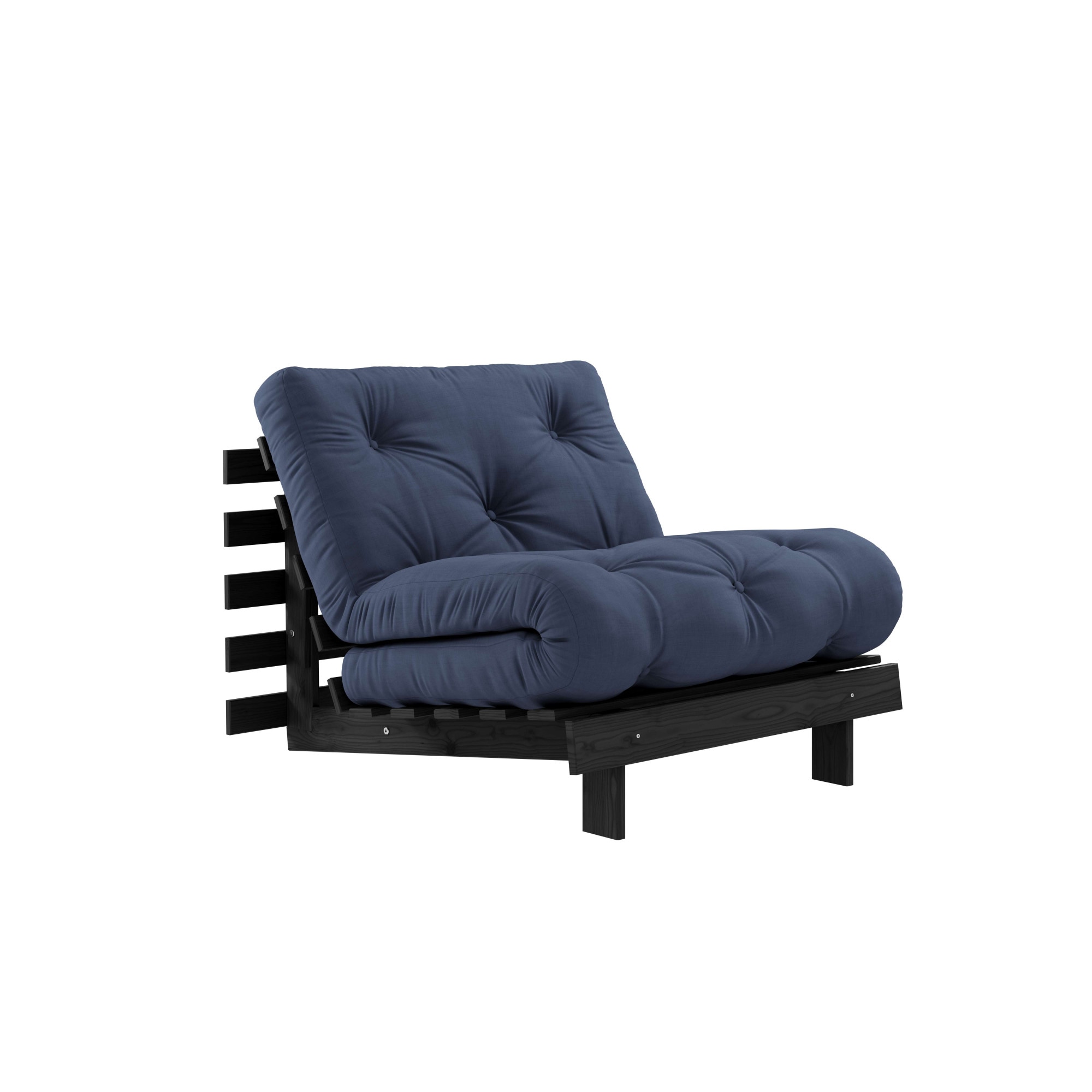 Karup Design Daybett "Roots Sofa Bed, Schlafsofa, Bettfunktion, FSC-Massivholz, B: 90 cm" Erhältlich in Breite 90 cm, 140 cm oder 160 cm, Inkl. Futonmatratze. Made in Europe, minimalistisches Design