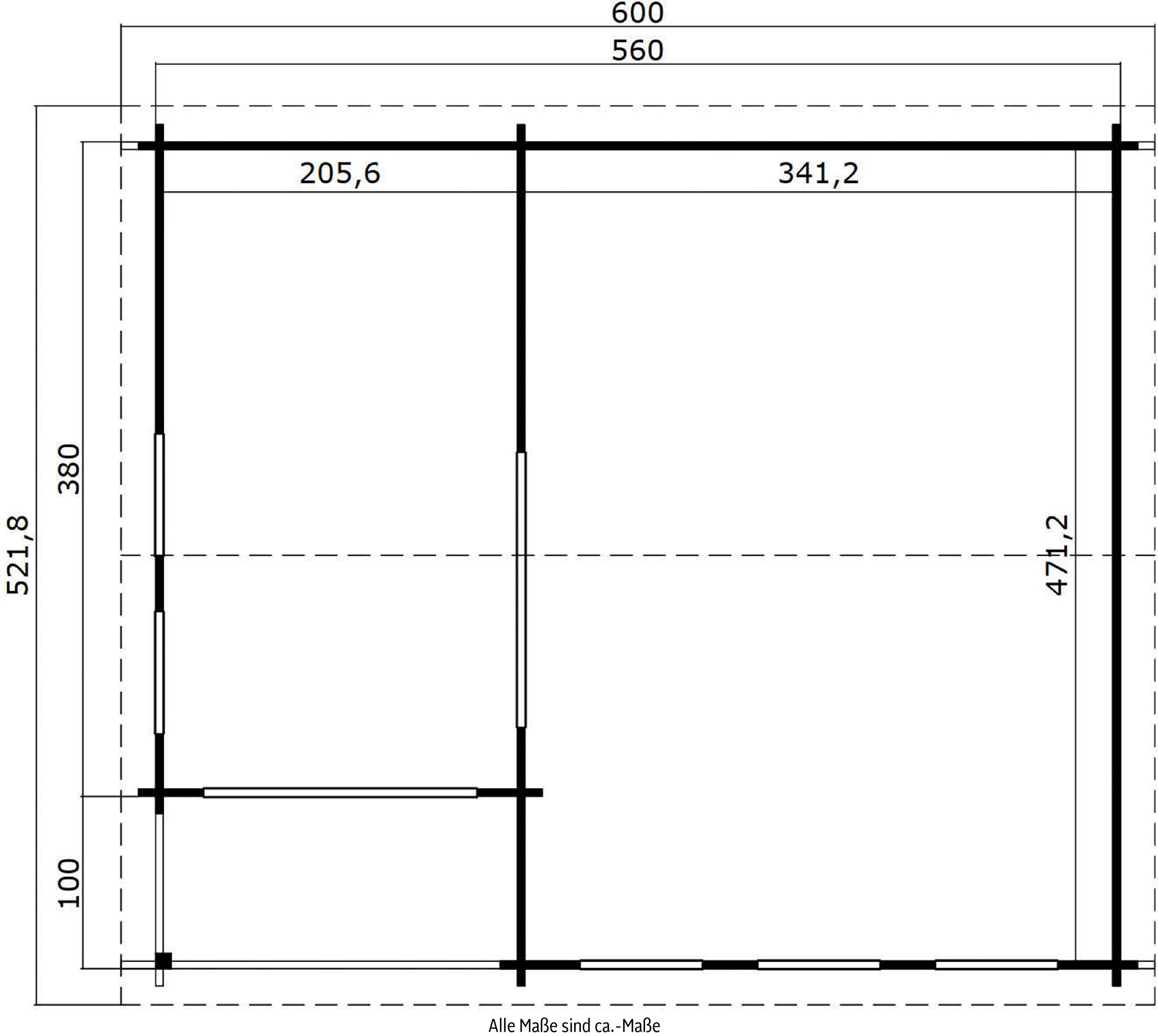 LASITA MAJA Gartenhaus »SRI LANKA«, (Set, inkl. Fussbodenbretter zum verlegen)