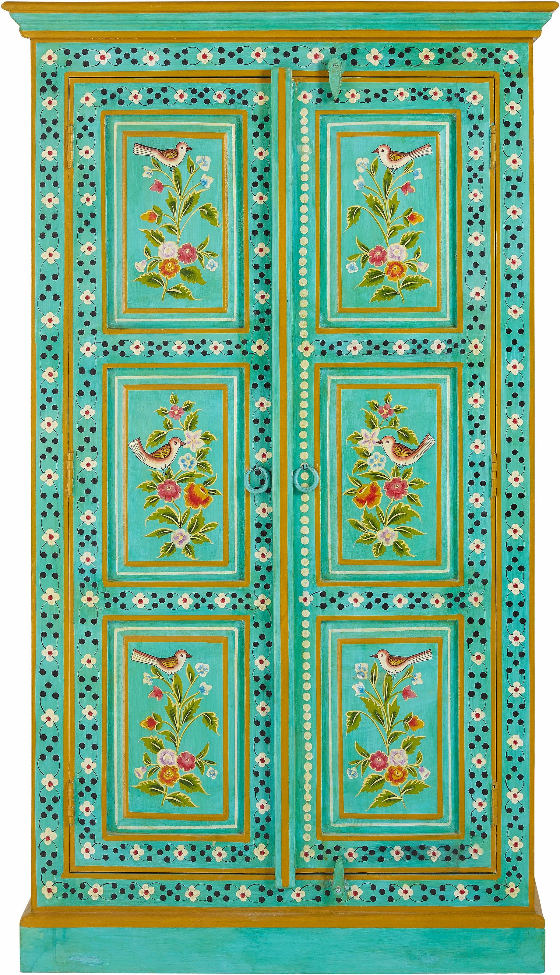 OTTO home Stauraumschrank "Prem" Handbemalt, Breite/Tiefe/Höhe: 87/38/152 c günstig online kaufen