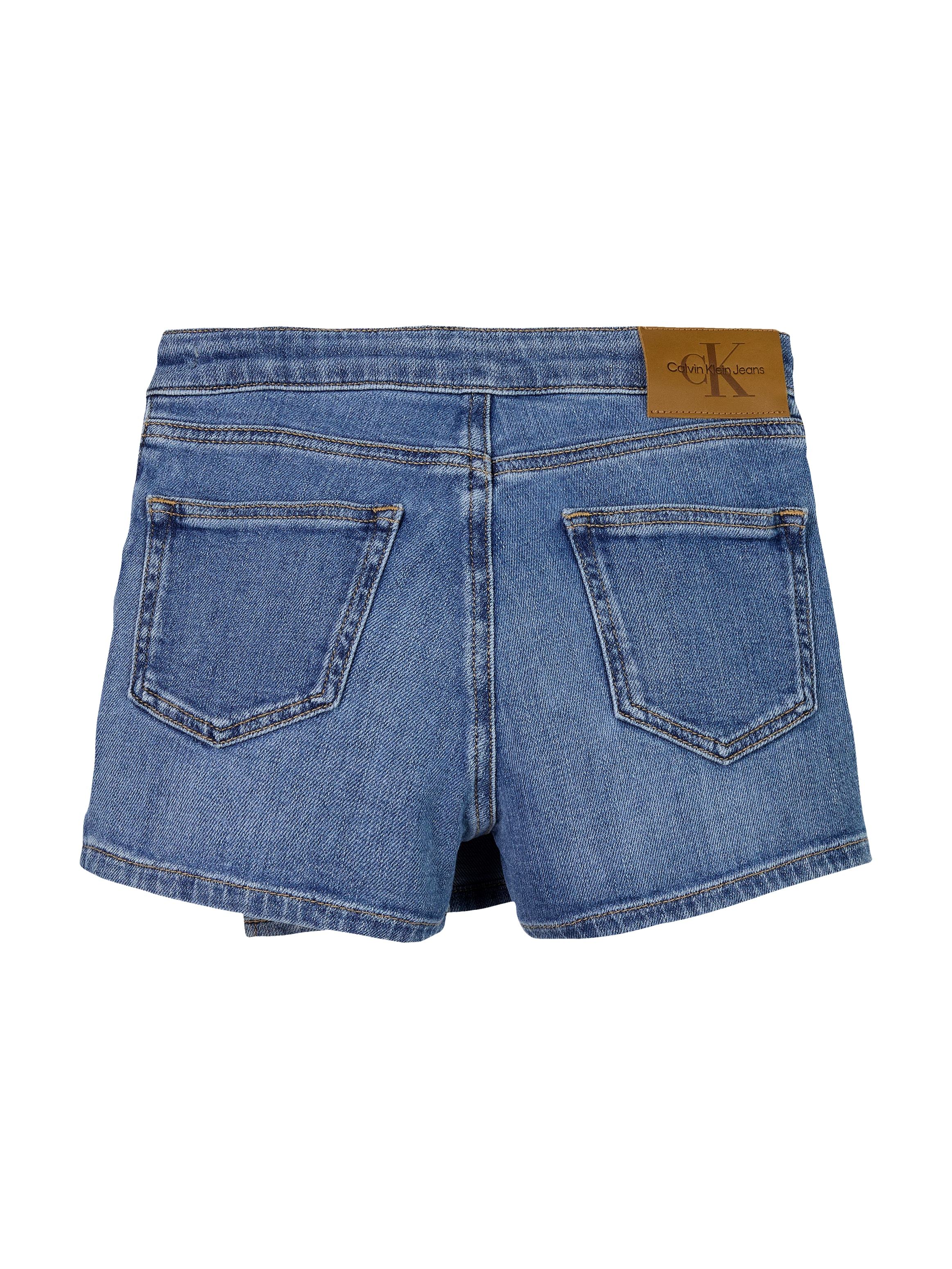 Calvin Klein Jeans Shorts »DENIM SKORT SOFT BLUE COMF«, mit Logo-Badge