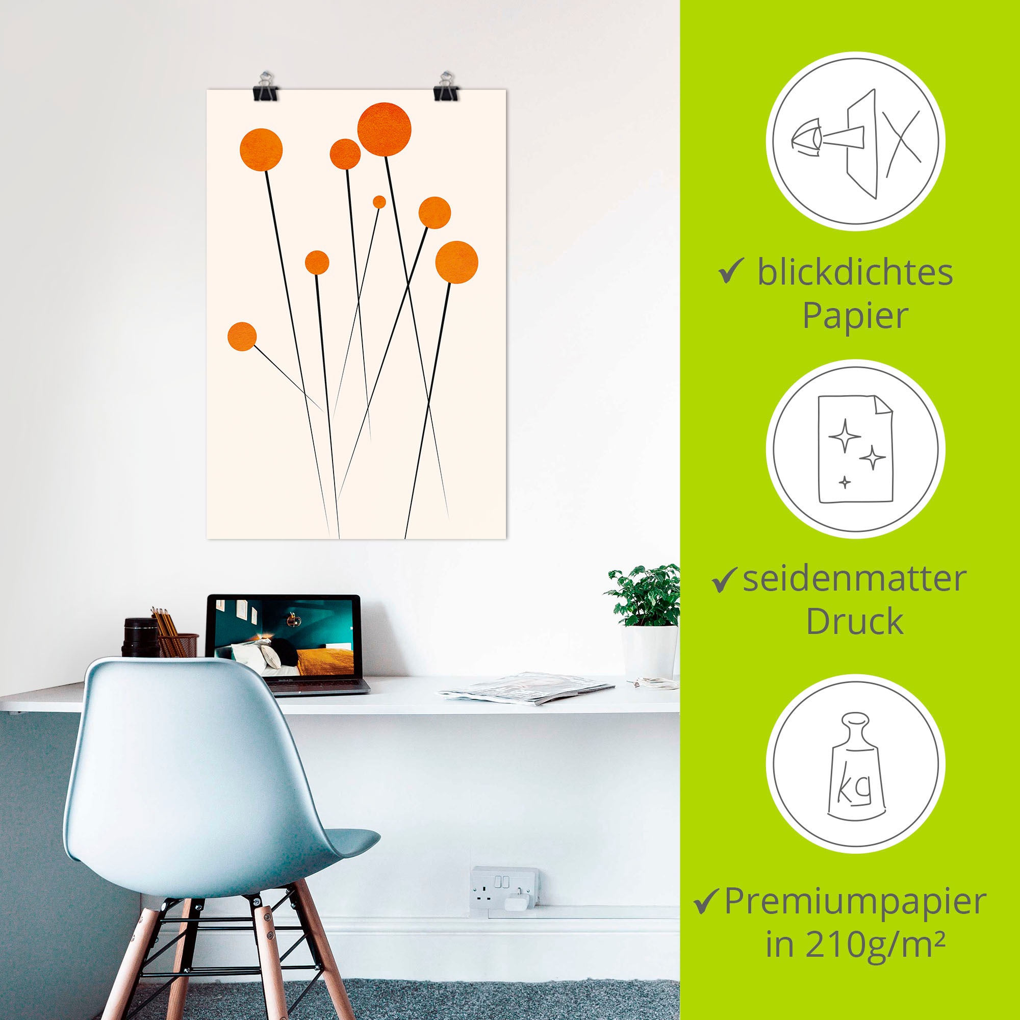 Artland Poster »Träumende Gänseblümchen«, Blumenbilder, (1 St.), als Alubild, Leinwandbild, Wandaufkleber oder Poster in versch. Größen