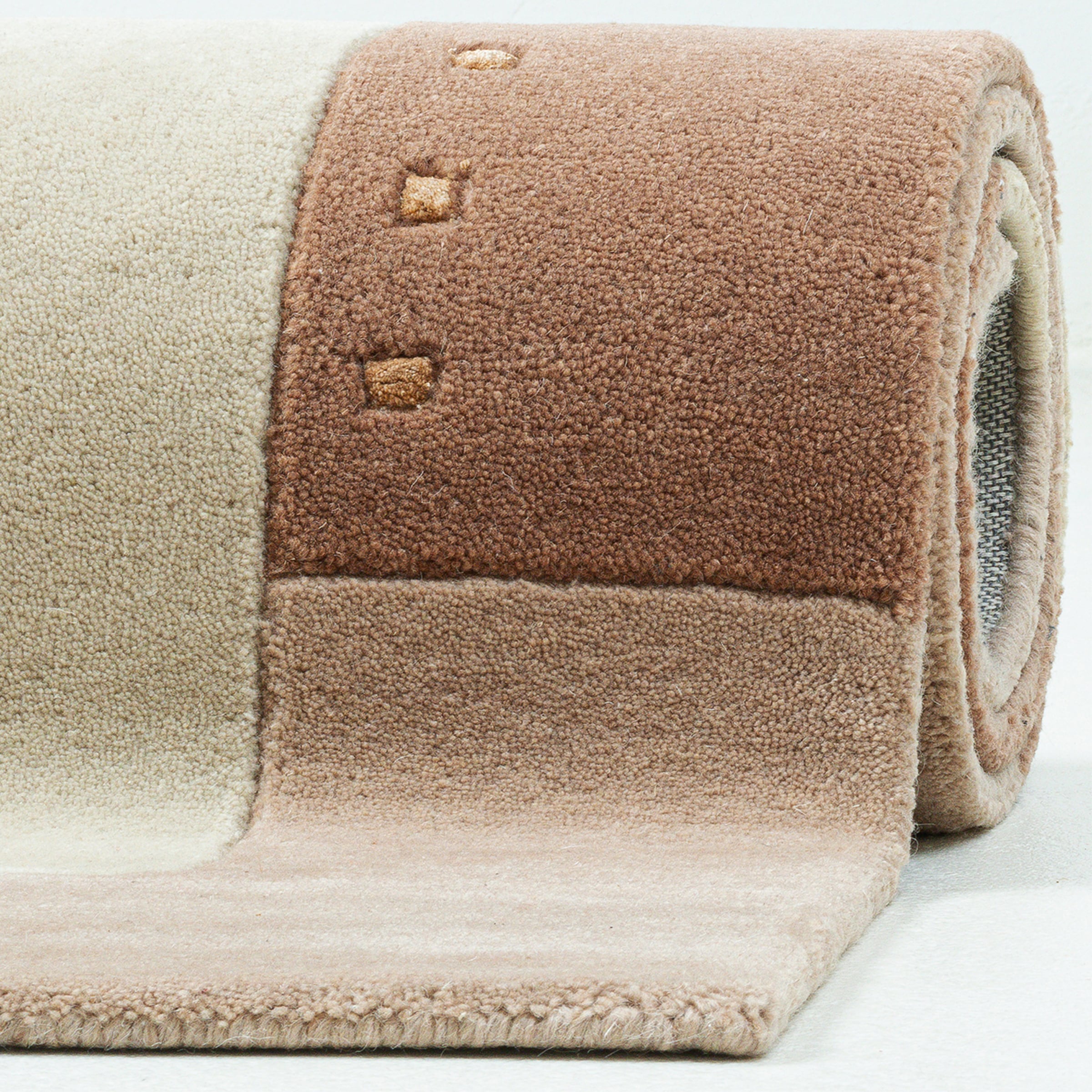 THEKO Bettumrandung »Royal Ganges« Höhe 13 mm 3 Stk. tlg. Bettvorleger, 3-teiliges Läufer-Set fürs Schlafzimmer, 95% Wolle